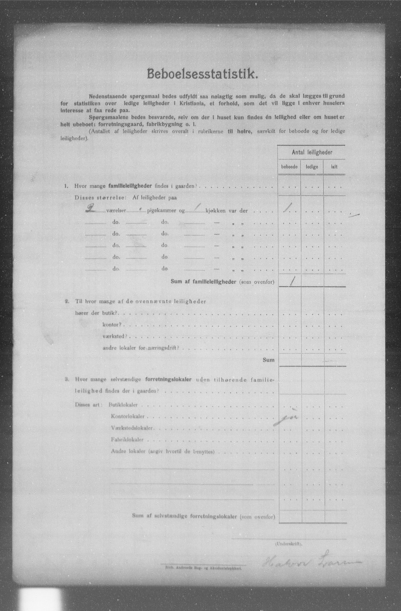 OBA, Municipal Census 1904 for Kristiania, 1904, p. 7294