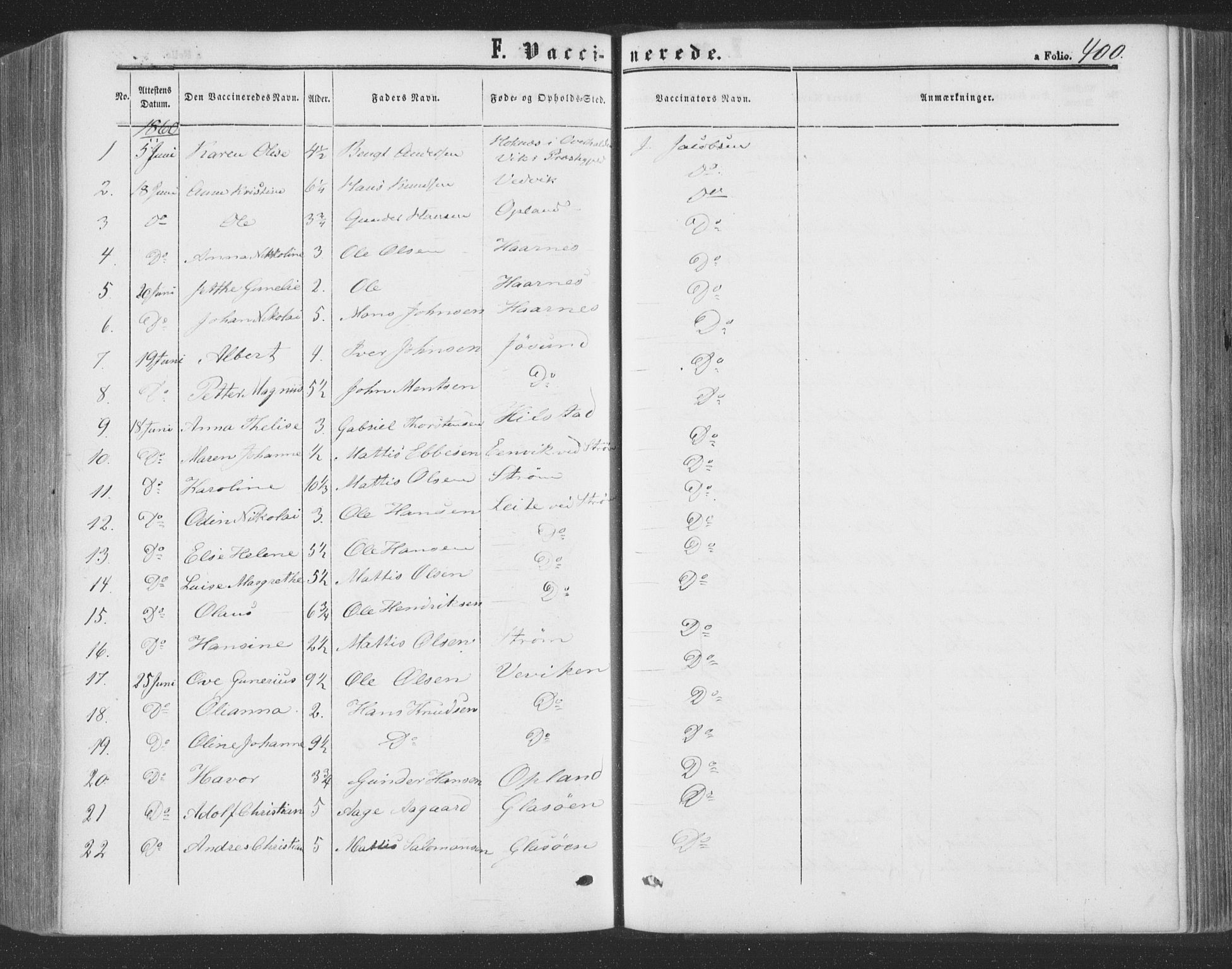 Ministerialprotokoller, klokkerbøker og fødselsregistre - Nord-Trøndelag, SAT/A-1458/773/L0615: Parish register (official) no. 773A06, 1857-1870, p. 400