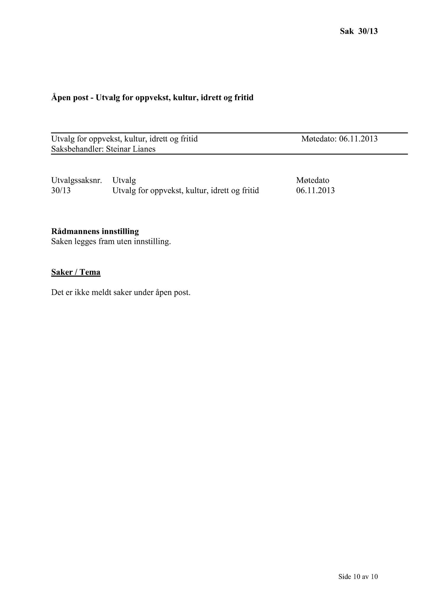 Klæbu Kommune, TRKO/KK/04-UO/L004: Utvalg for oppvekst - Møtedokumenter, 2013, p. 269