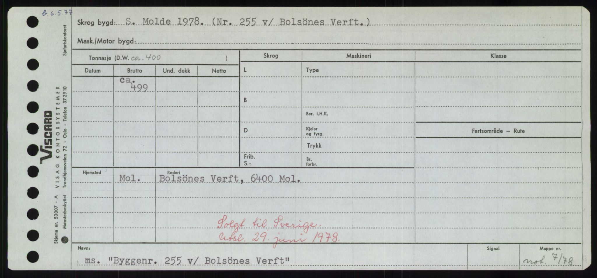 Sjøfartsdirektoratet med forløpere, Skipsmålingen, AV/RA-S-1627/H/Hd/L0006: Fartøy, Byg-Båt, p. 87