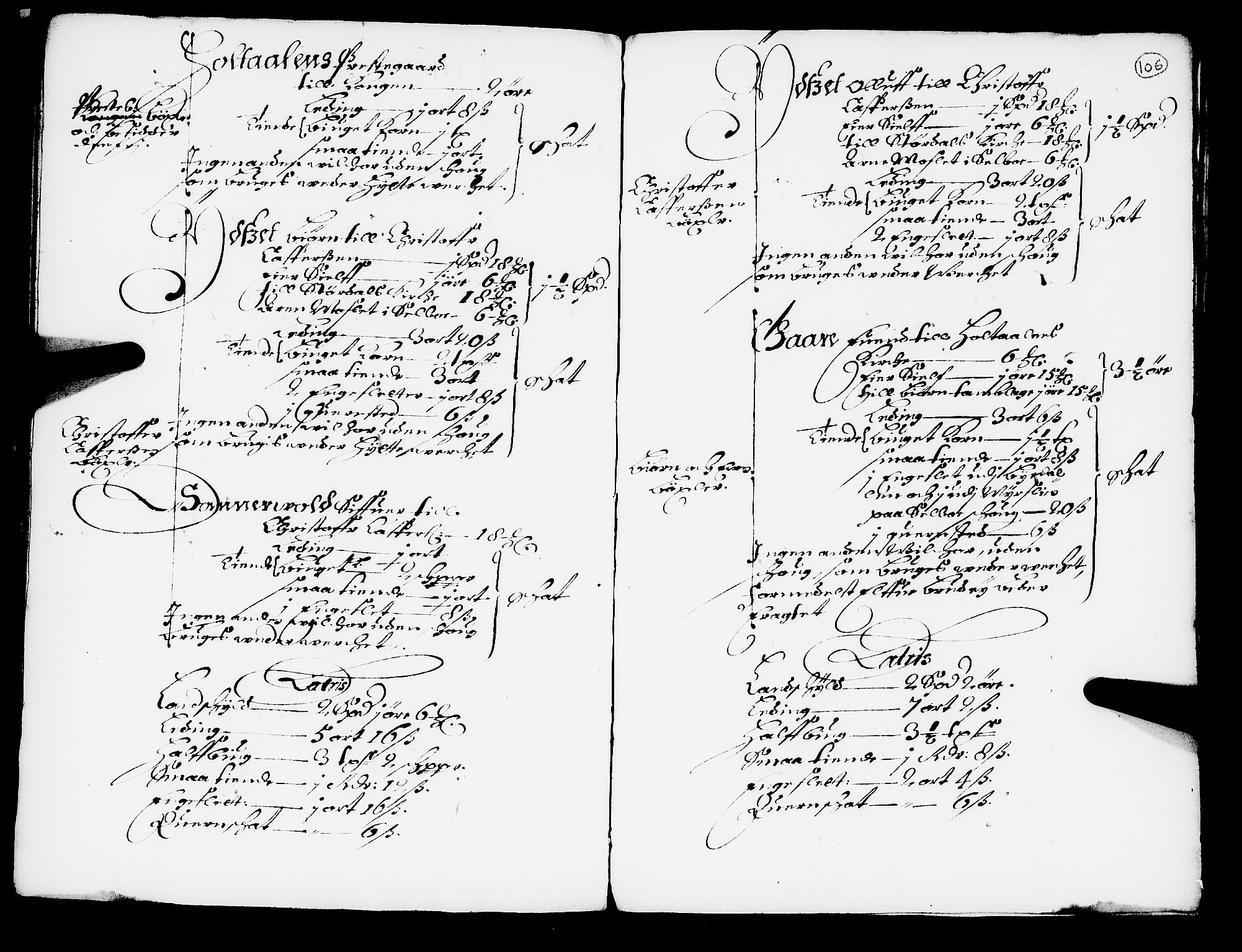 Rentekammeret inntil 1814, Realistisk ordnet avdeling, AV/RA-EA-4070/N/Nb/Nba/L0051: Gauldal fogderi, 1667, p. 105b-106a