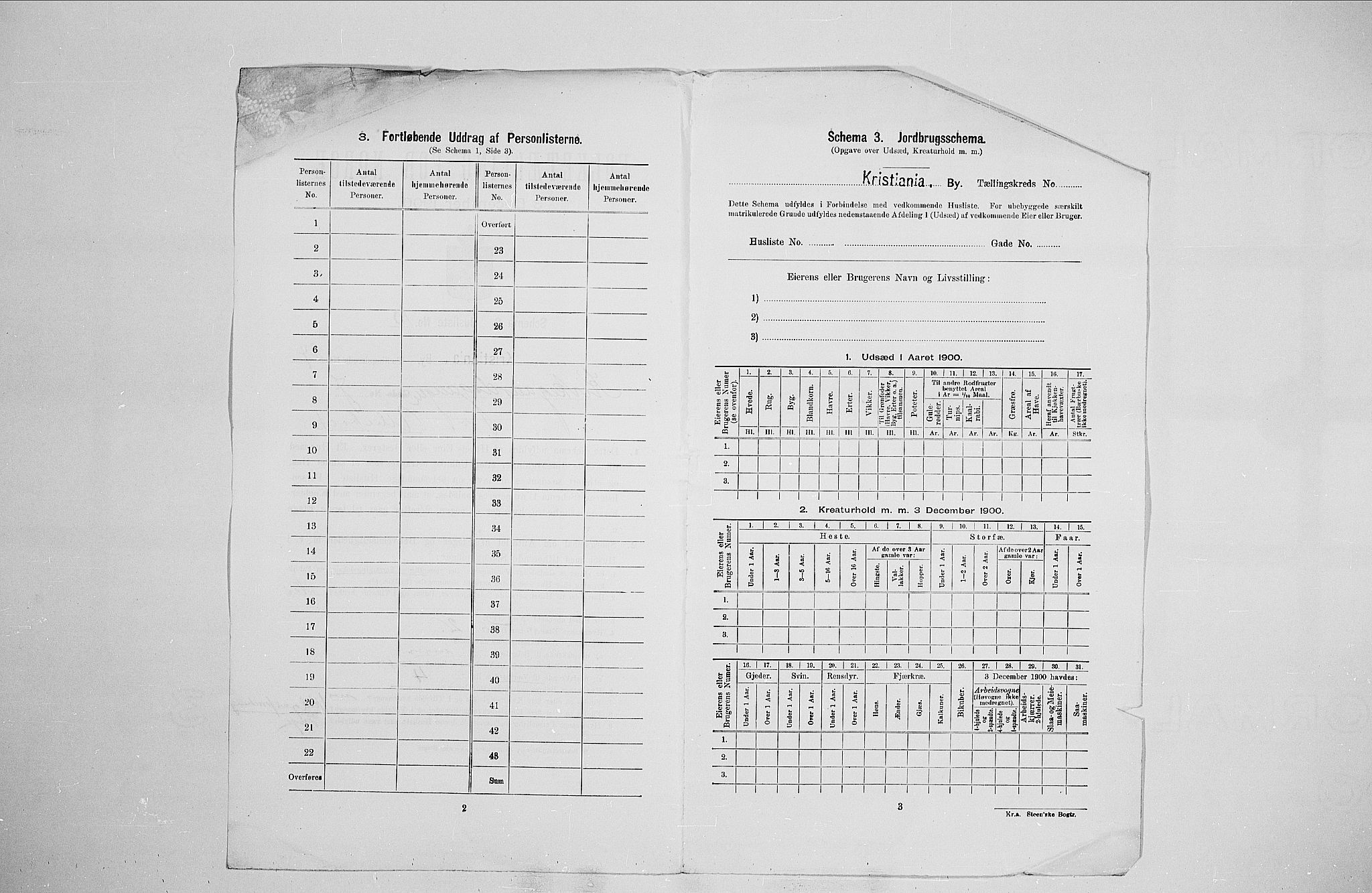 SAO, 1900 census for Kristiania, 1900, p. 47311