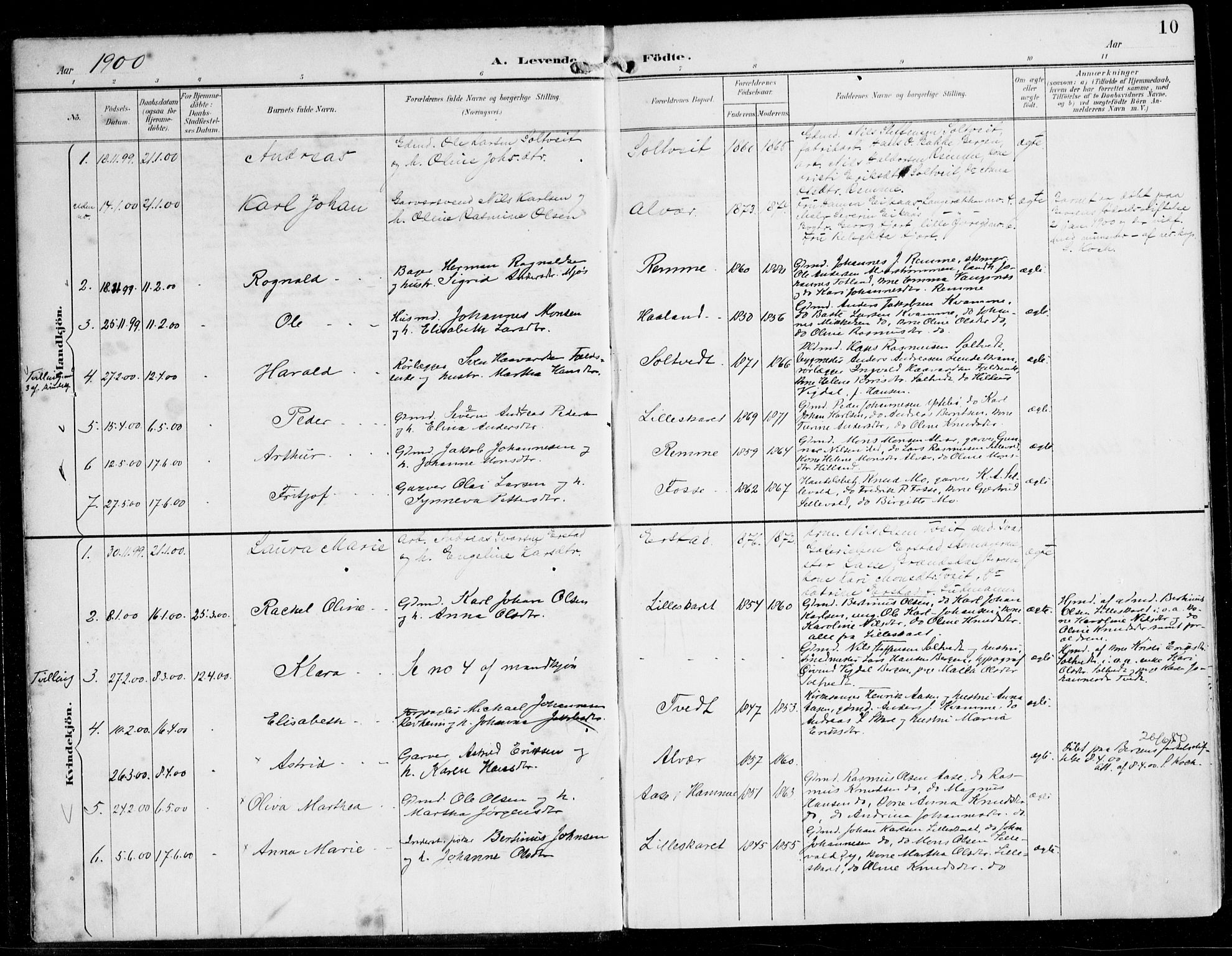 Alversund Sokneprestembete, SAB/A-73901/H/Ha/Haa/Haaa/L0003: Parish register (official) no. A 3, 1897-1926, p. 10