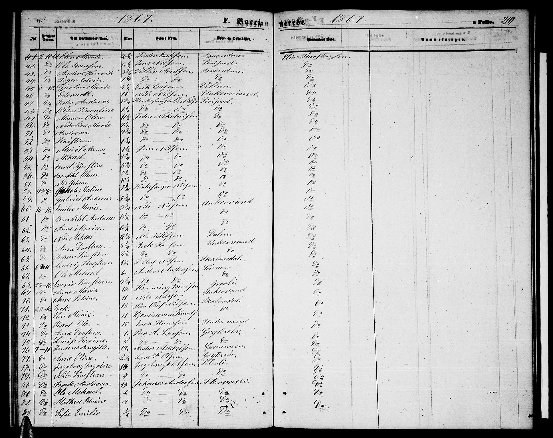 Ministerialprotokoller, klokkerbøker og fødselsregistre - Nordland, AV/SAT-A-1459/823/L0329: Parish register (copy) no. 823C01, 1865-1878, p. 210