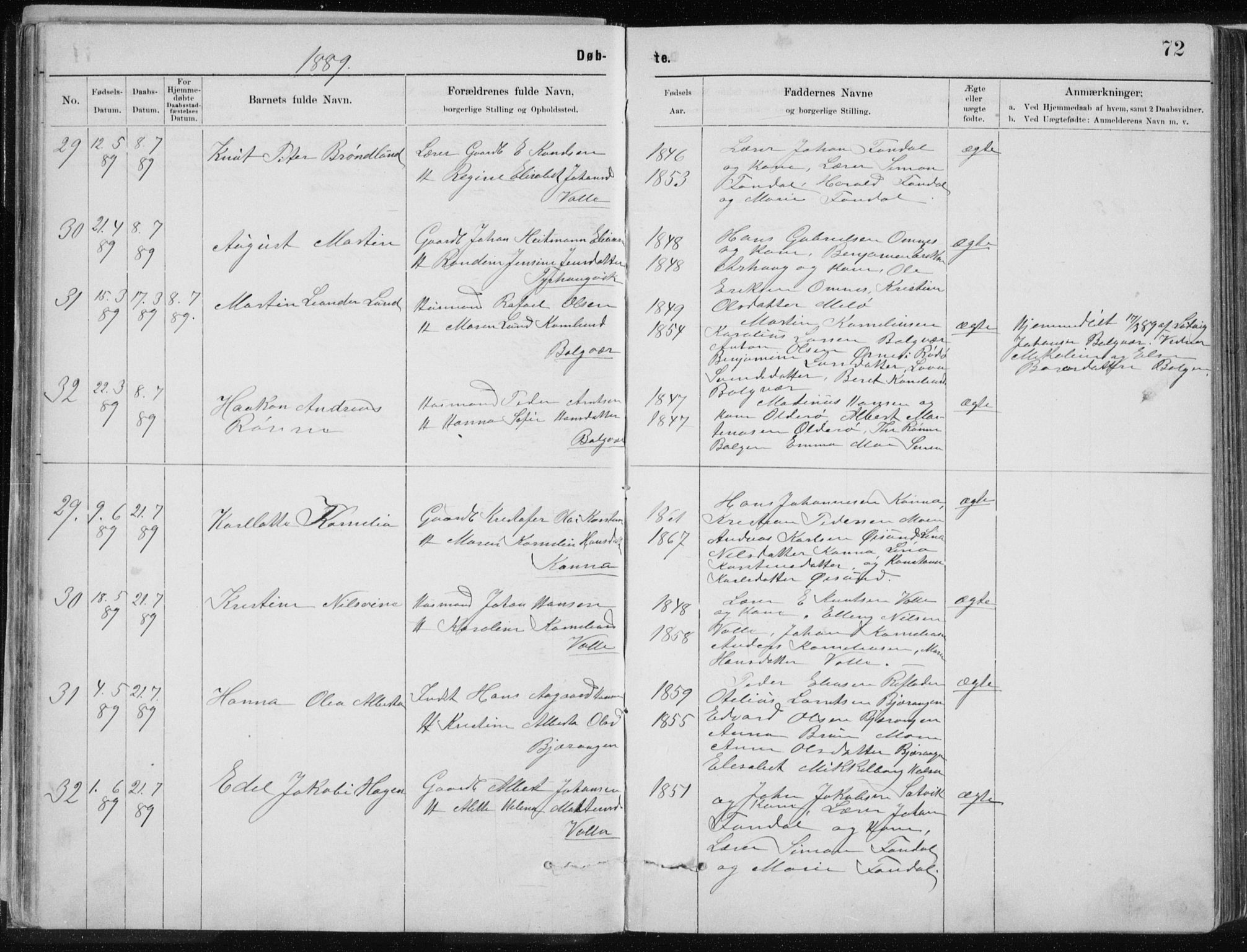 Ministerialprotokoller, klokkerbøker og fødselsregistre - Nordland, AV/SAT-A-1459/843/L0636: Parish register (copy) no. 843C05, 1884-1909, p. 72