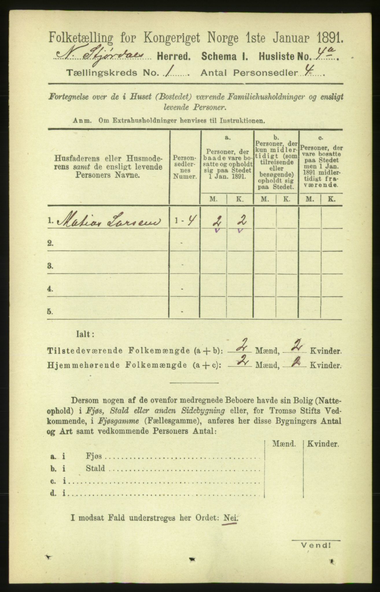 RA, 1891 census for 1714 Nedre Stjørdal, 1891, p. 46