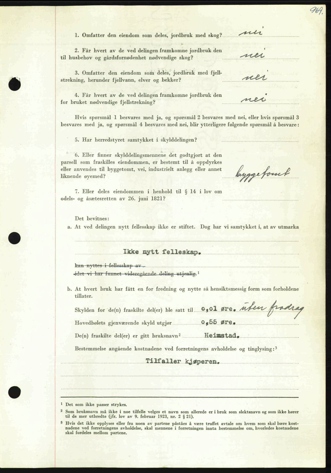 Nordmøre sorenskriveri, AV/SAT-A-4132/1/2/2Ca: Mortgage book no. A109, 1948-1948, Diary no: : 3279/1948