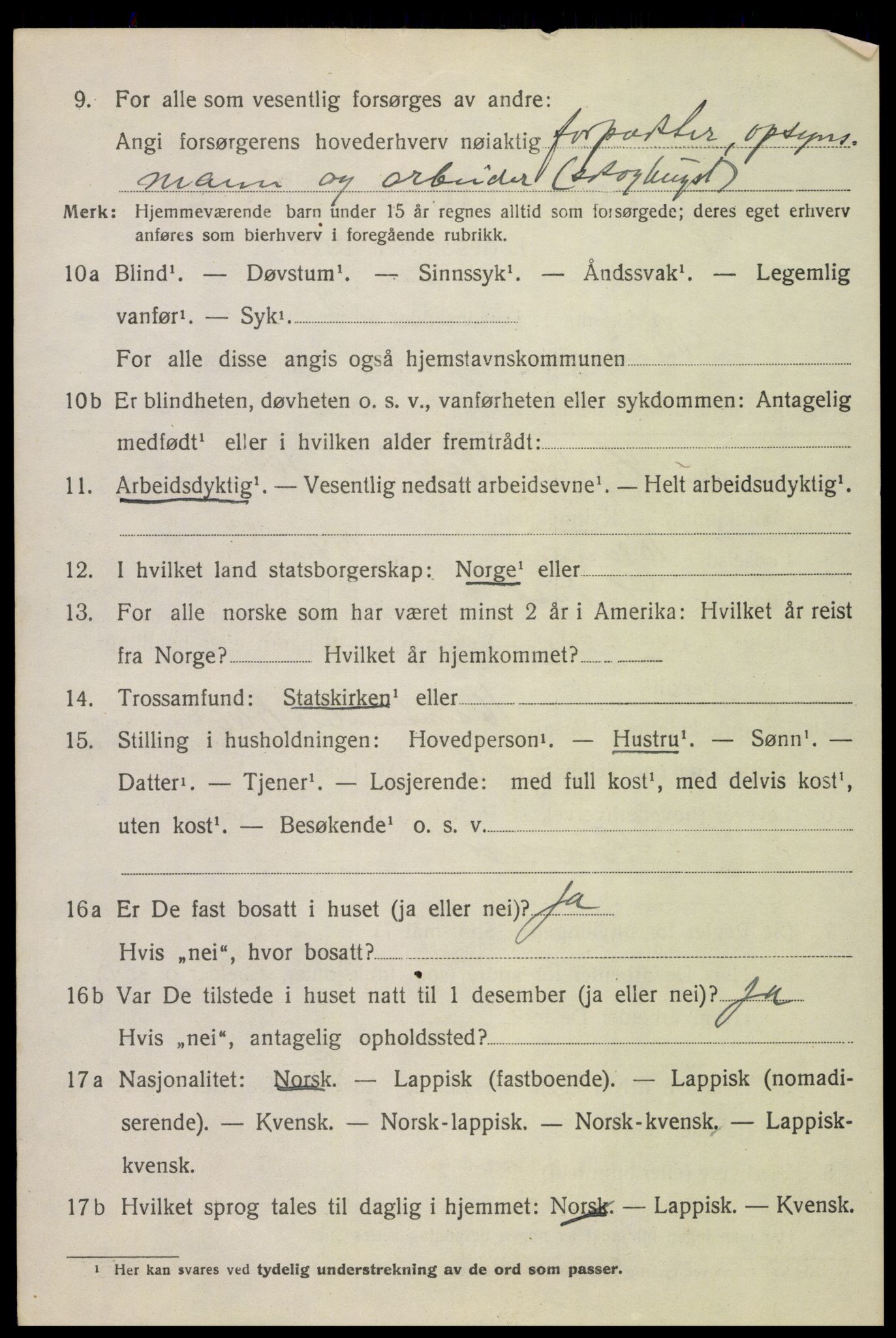 SAT, 1920 census for Beiarn, 1920, p. 1187