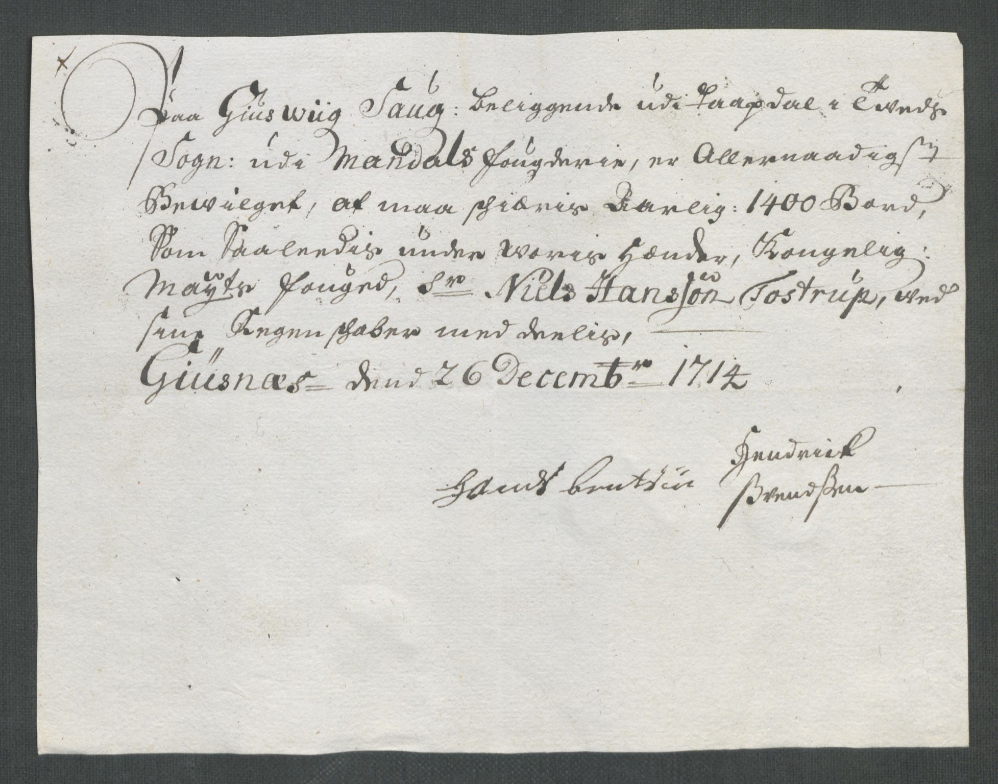 Rentekammeret inntil 1814, Reviderte regnskaper, Fogderegnskap, AV/RA-EA-4092/R43/L2558: Fogderegnskap Lista og Mandal, 1714, p. 53