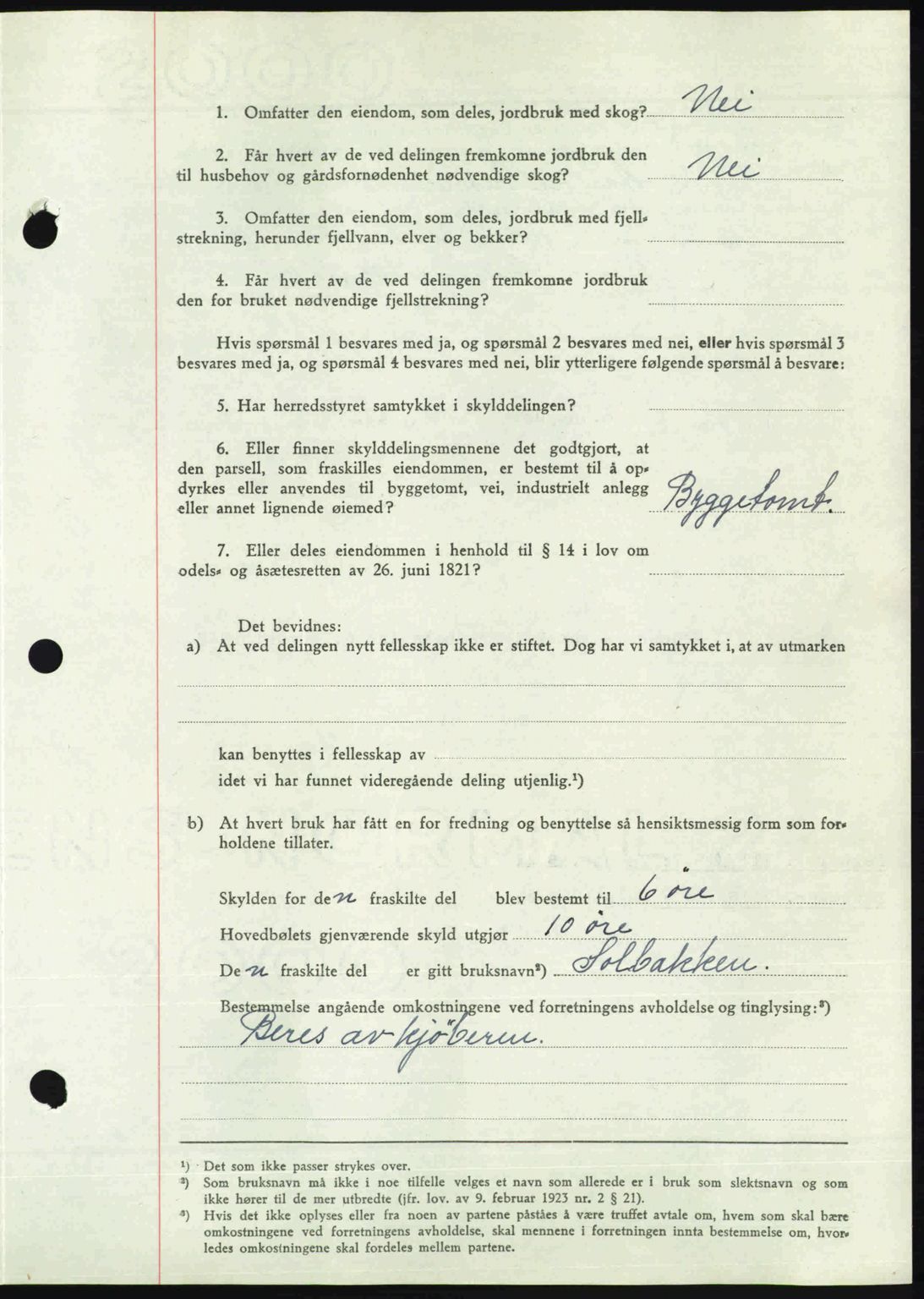 Nedenes sorenskriveri, AV/SAK-1221-0006/G/Gb/Gba/L0057: Mortgage book no. A9, 1947-1947, Diary no: : 1116/1947