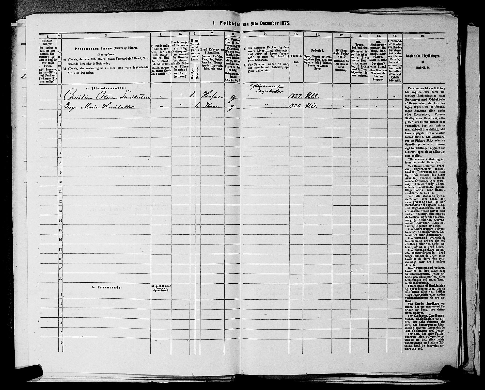 RA, 1875 census for 0235P Ullensaker, 1875, p. 1393