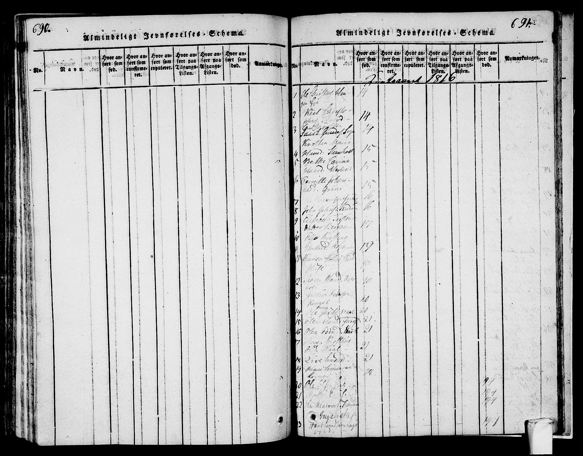 Lardal kirkebøker, AV/SAKO-A-350/F/Fa/L0005: Parish register (official) no. I 5, 1814-1835, p. 690-691