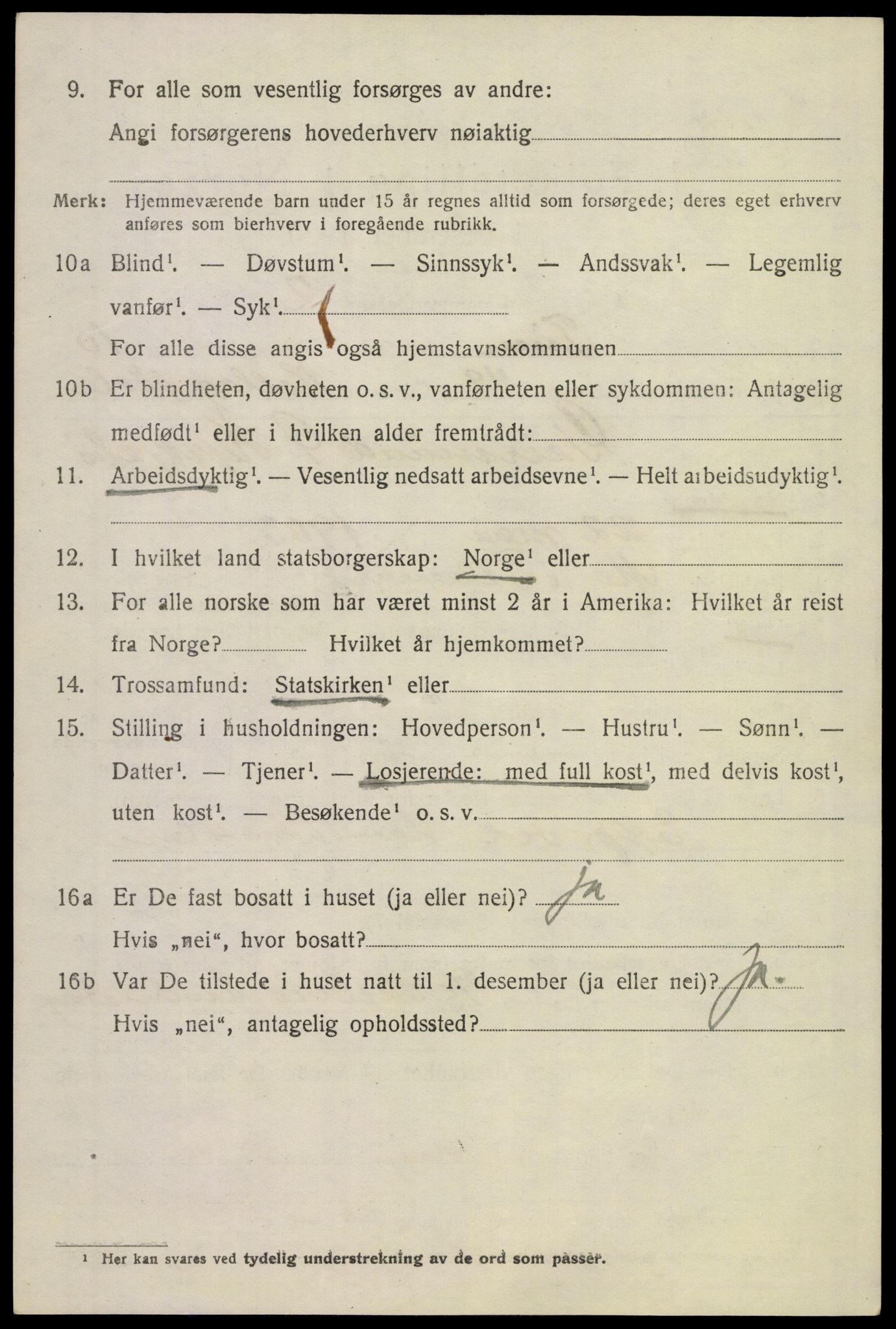 SAKO, 1920 census for Tinn, 1920, p. 6945