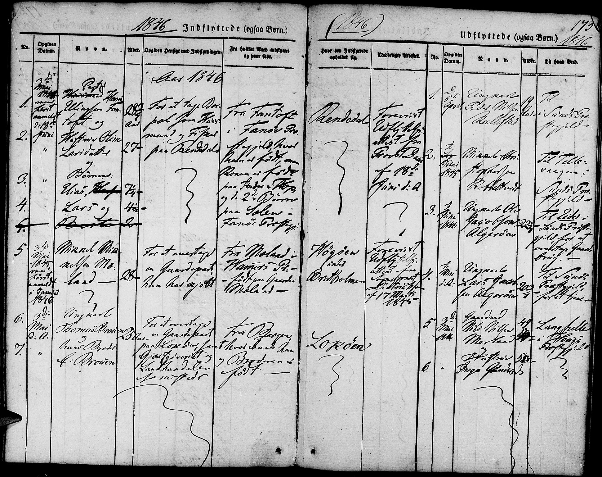 Fjell sokneprestembete, SAB/A-75301/H/Haa: Parish register (official) no. A 1, 1835-1850, p. 173