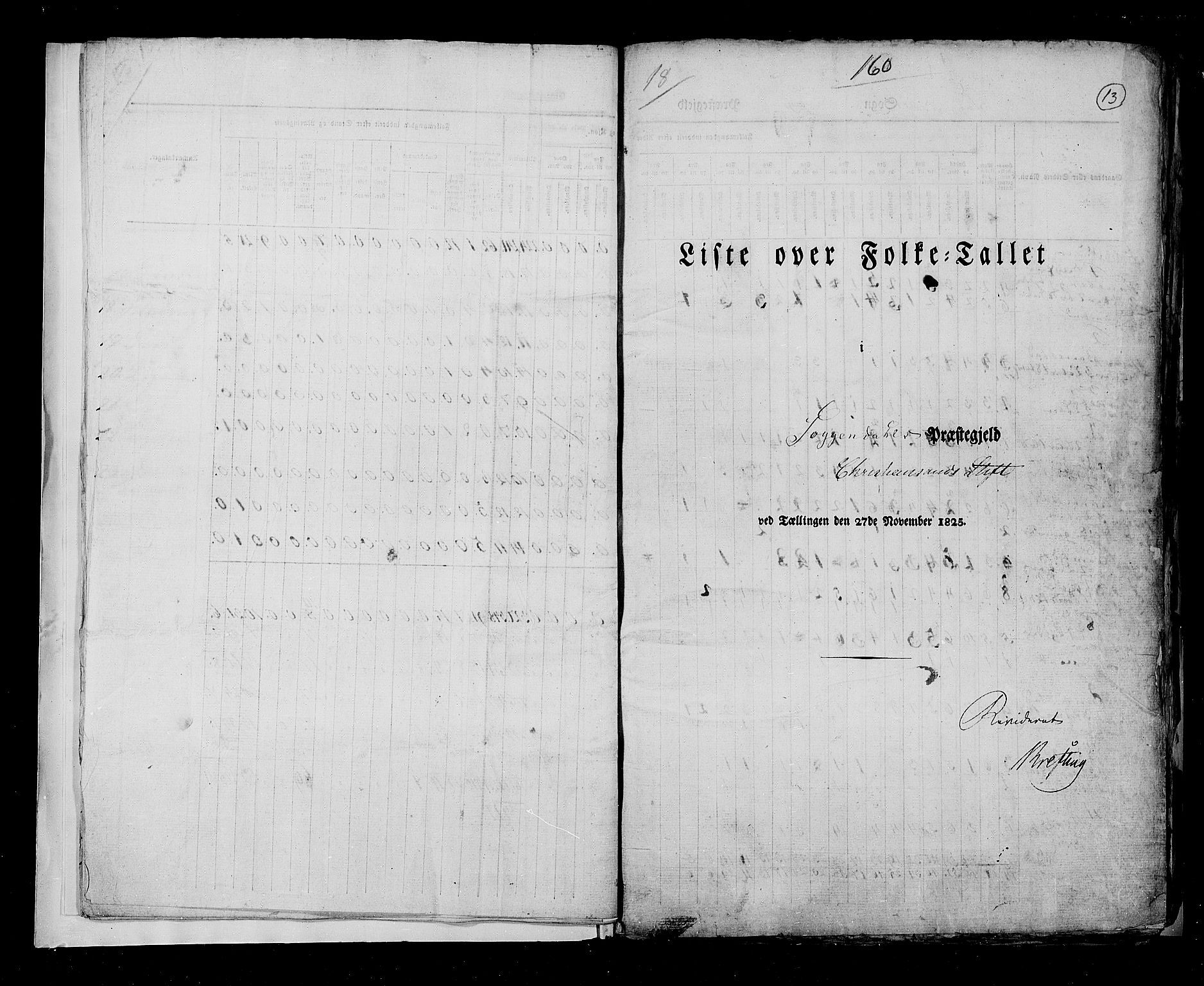 RA, Census 1825, vol. 12: Stavanger amt, 1825, p. 13