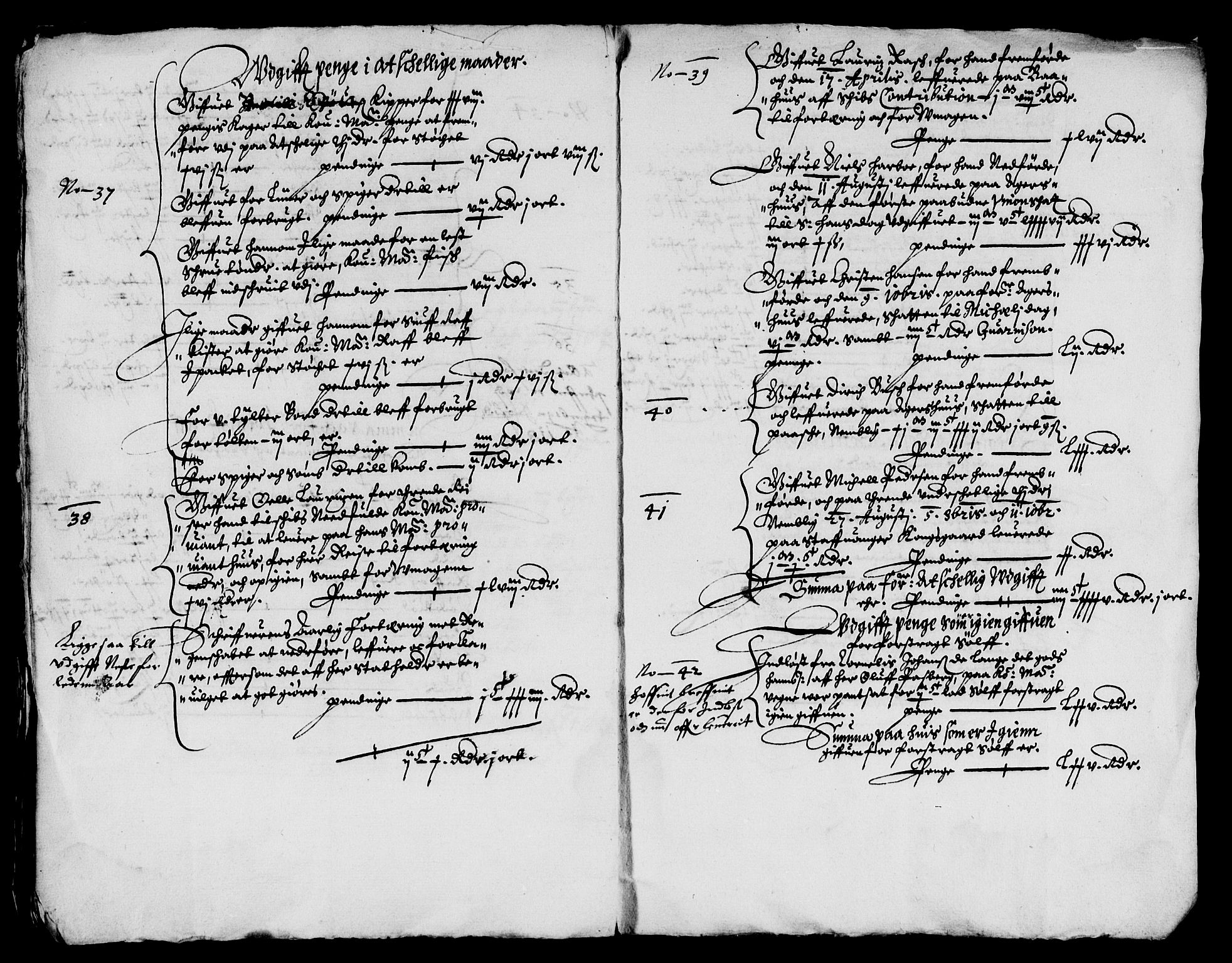Rentekammeret inntil 1814, Reviderte regnskaper, Lensregnskaper, AV/RA-EA-5023/R/Rb/Rbt/L0081: Bergenhus len, 1638-1639