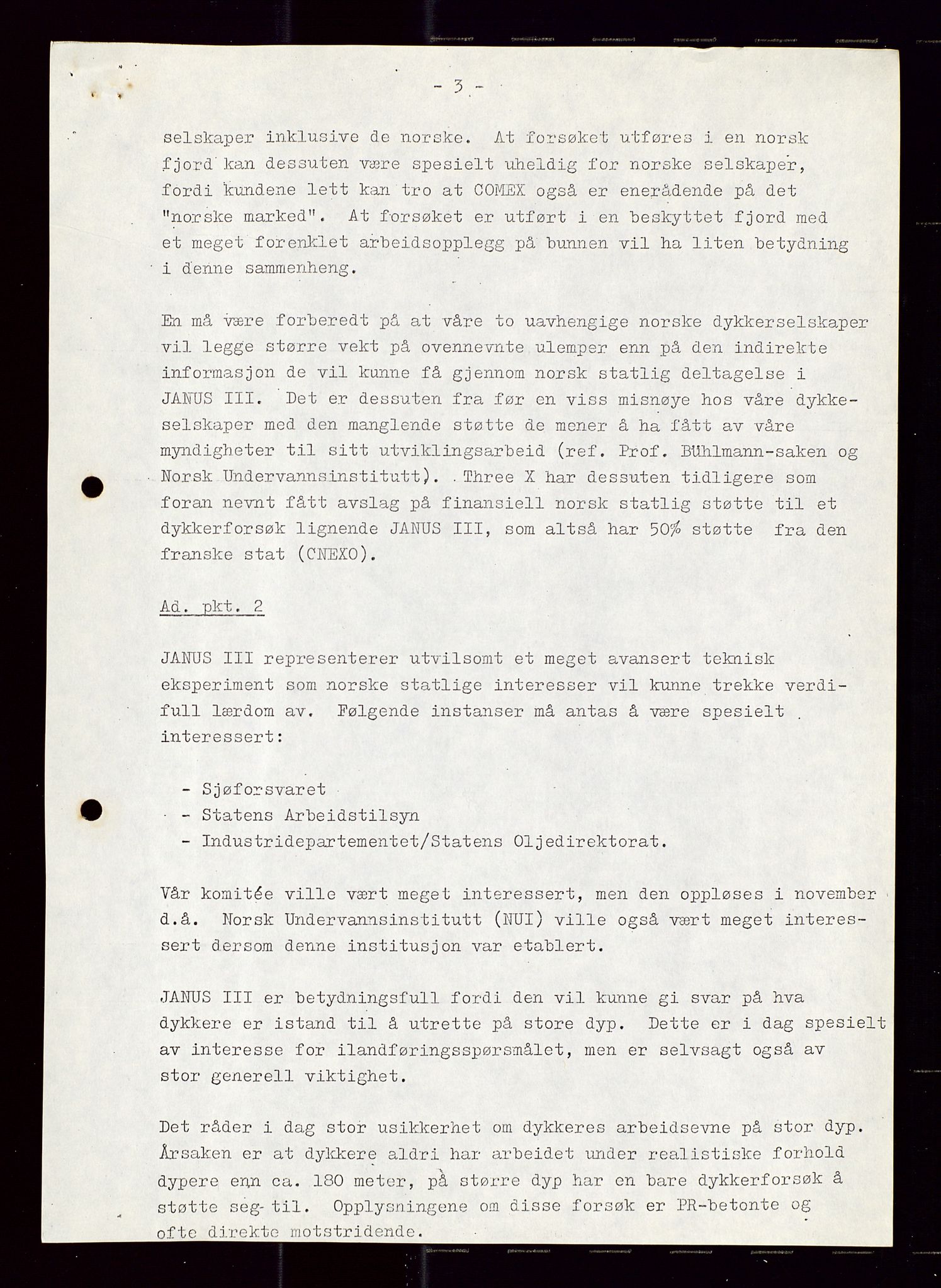 Industridepartementet, Oljekontoret, AV/SAST-A-101348/Di/L0001: DWP, møter juni - november, komiteemøter nr. 19 - 26, 1973-1974, p. 688