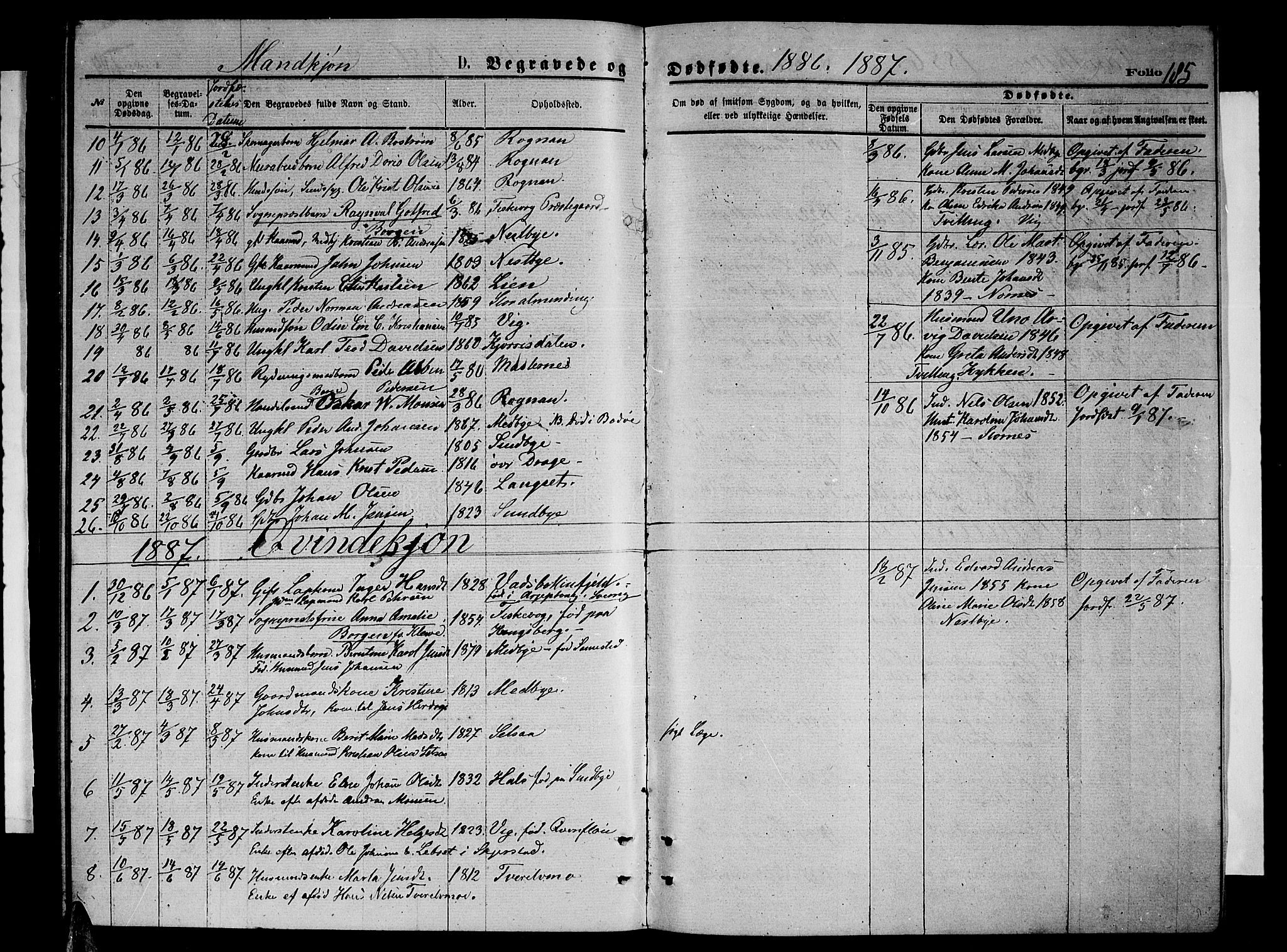 Ministerialprotokoller, klokkerbøker og fødselsregistre - Nordland, SAT/A-1459/847/L0679: Parish register (copy) no. 847C07, 1870-1888, p. 185