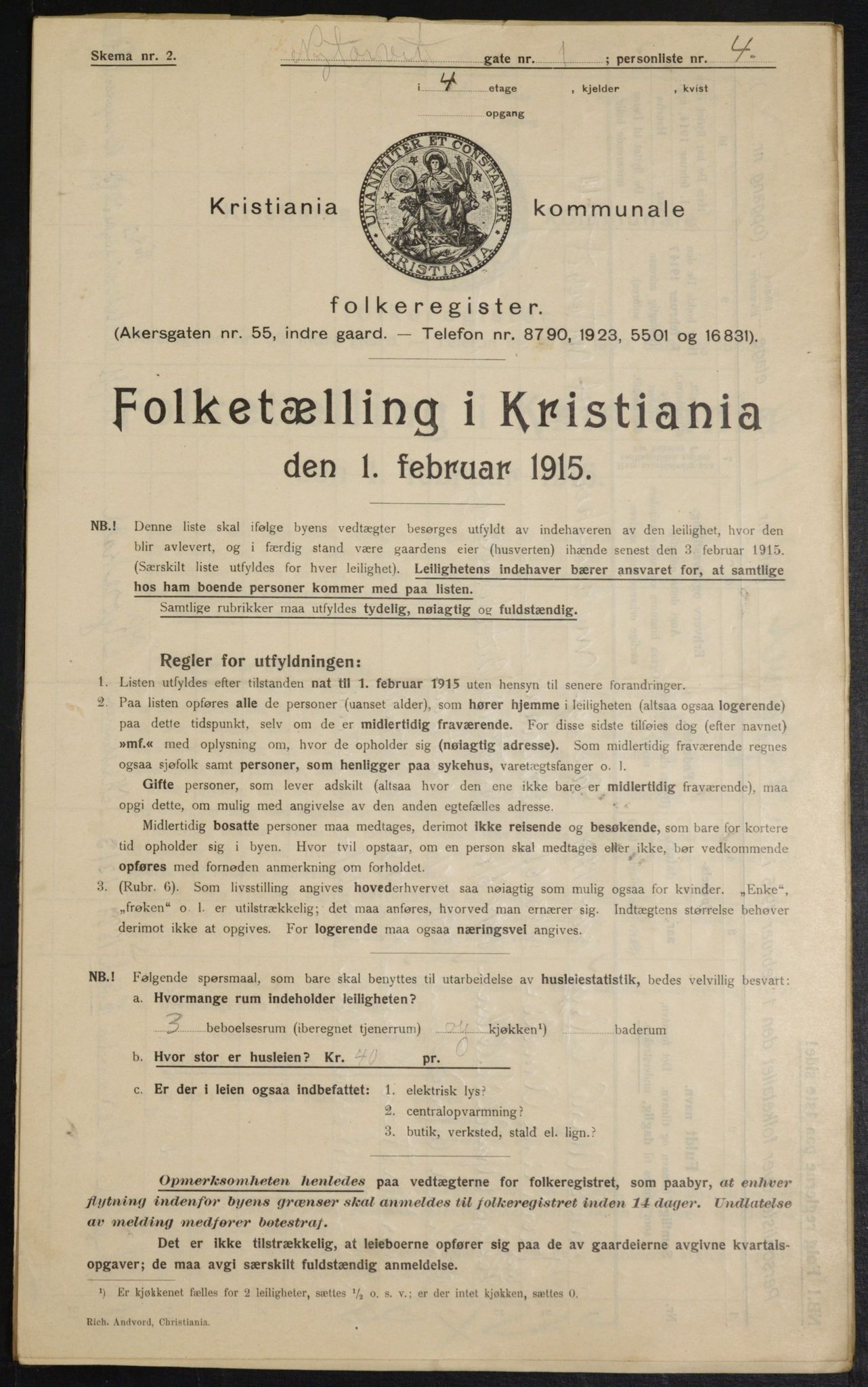 OBA, Municipal Census 1915 for Kristiania, 1915, p. 73418