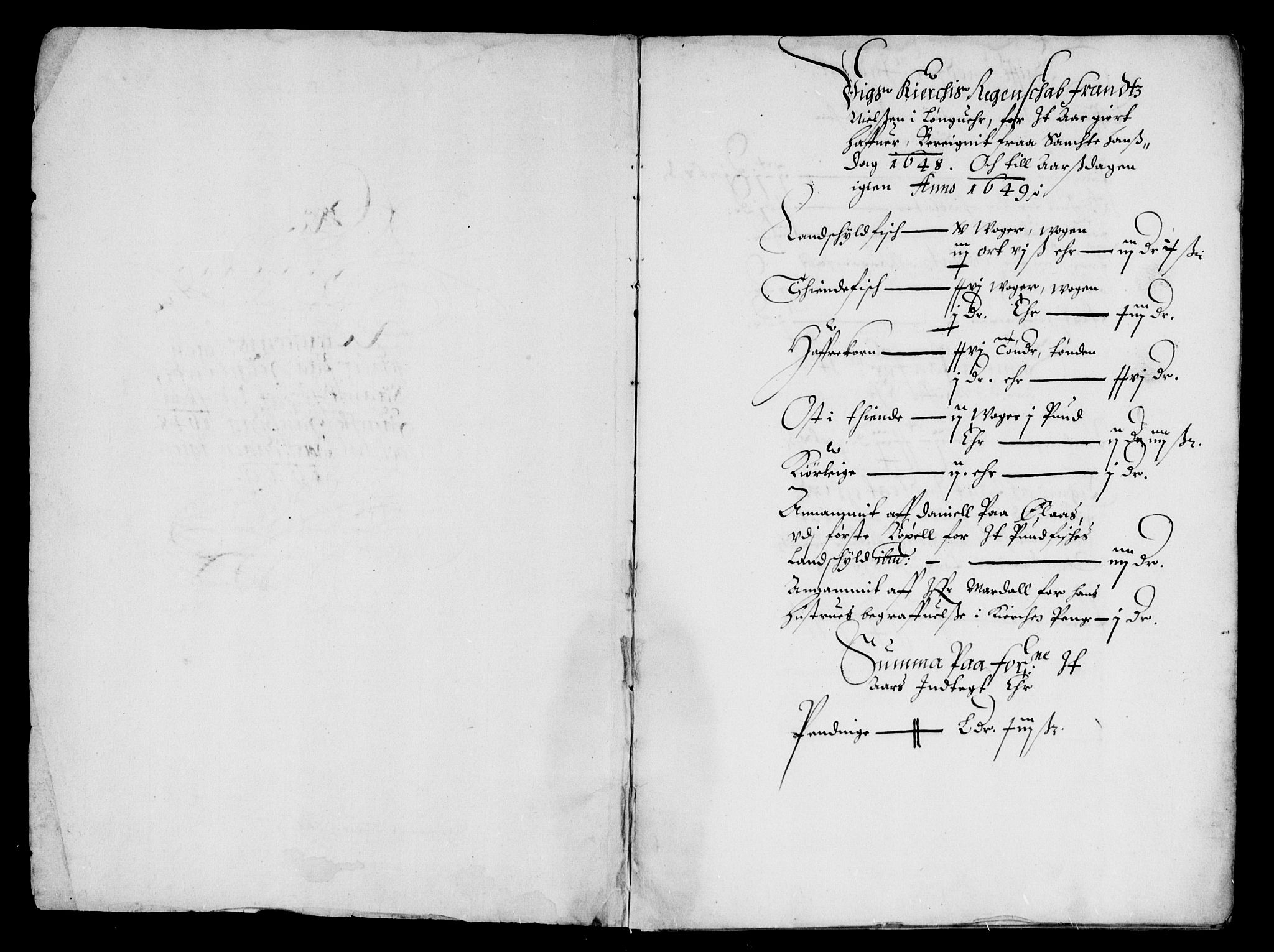 Rentekammeret inntil 1814, Reviderte regnskaper, Lensregnskaper, RA/EA-5023/R/Rb/Rbz/L0035: Nordlandenes len, 1642-1650