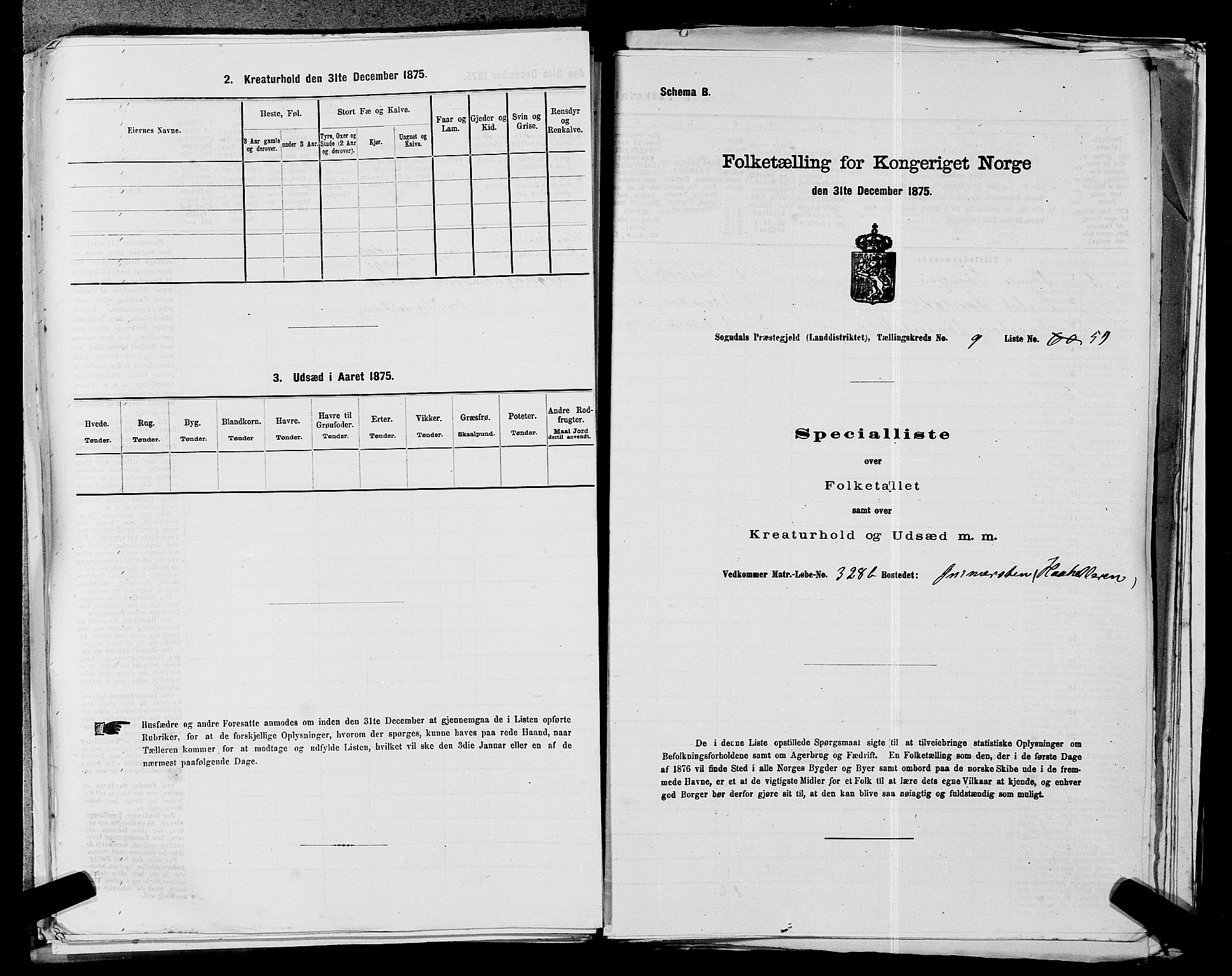 SAST, 1875 census for 1111L Sokndal/Sokndal, 1875, p. 925