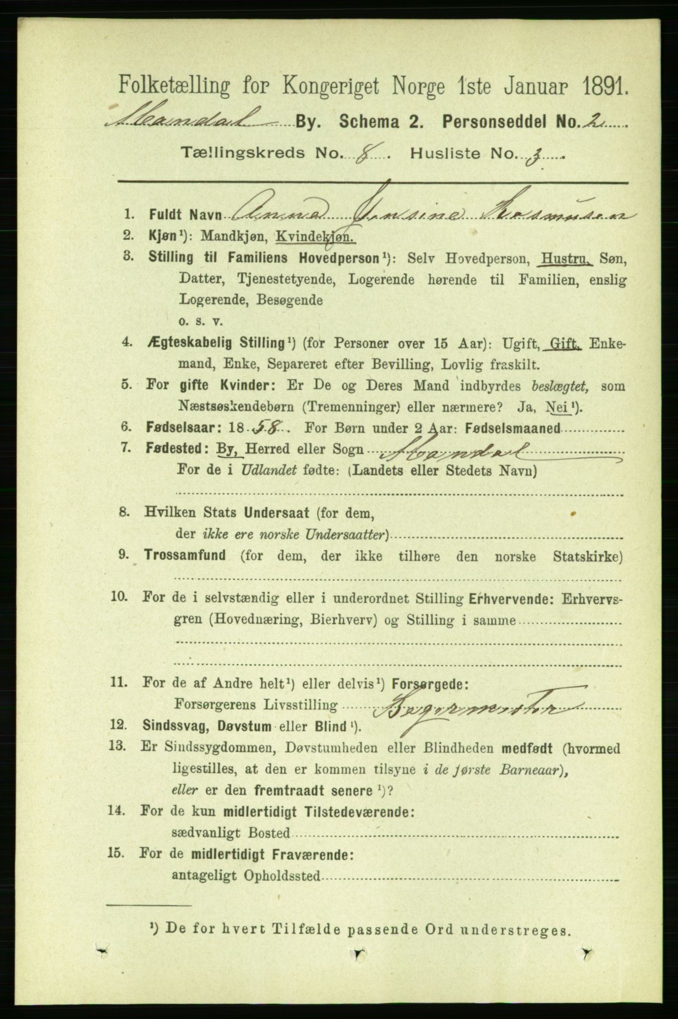 RA, 1891 census for 1002 Mandal, 1891, p. 2362