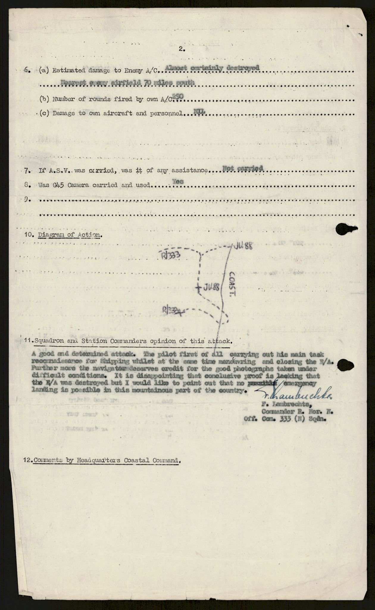 Forsvaret, 333 Skvadron, AV/RA-RAFA-2003/1/Da/L0041: Combat, Crash and and Circumstantial Reports , 1943-1945, p. 454