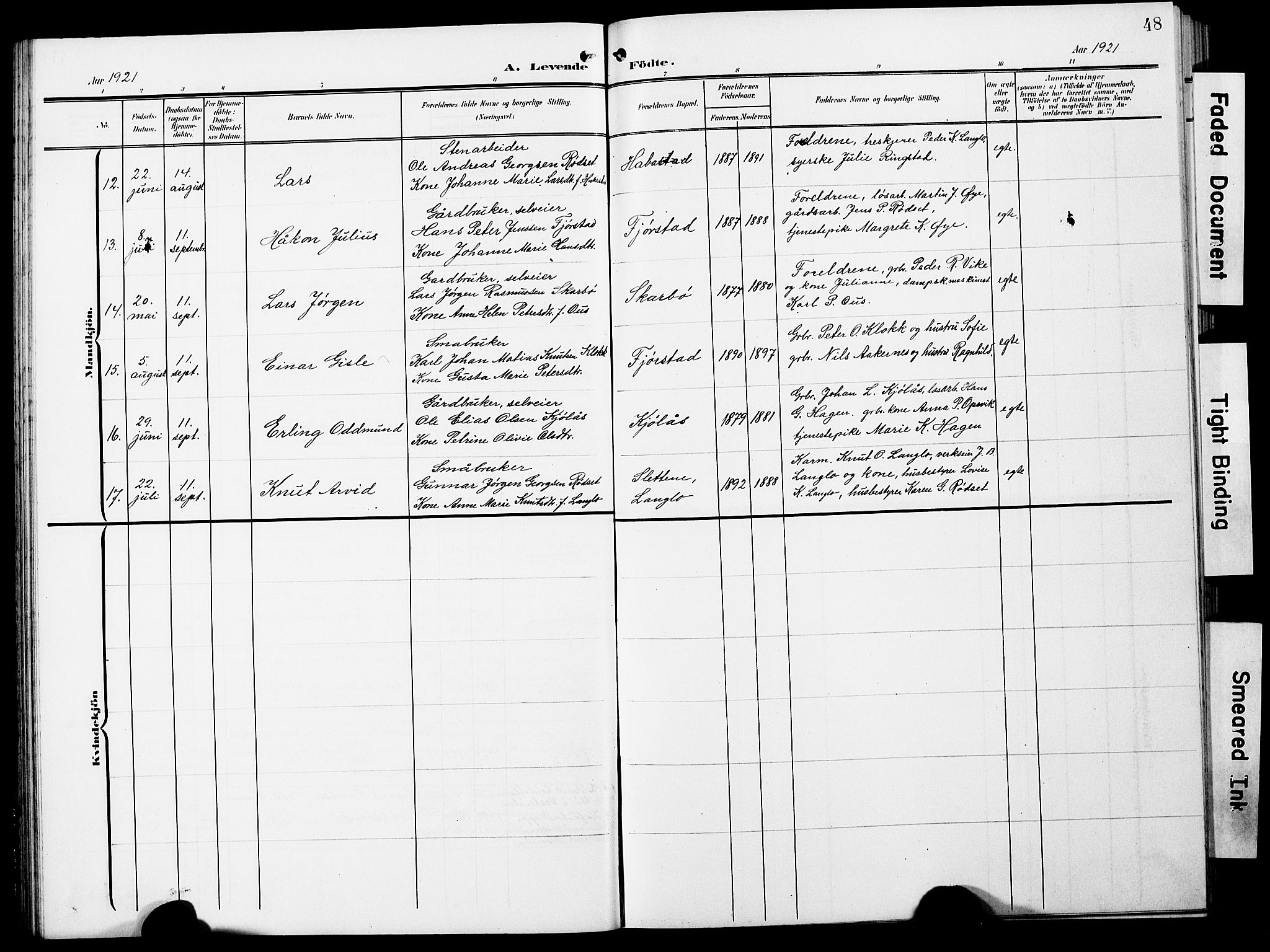 Ministerialprotokoller, klokkerbøker og fødselsregistre - Møre og Romsdal, SAT/A-1454/520/L0293: Parish register (copy) no. 520C05, 1902-1923, p. 48