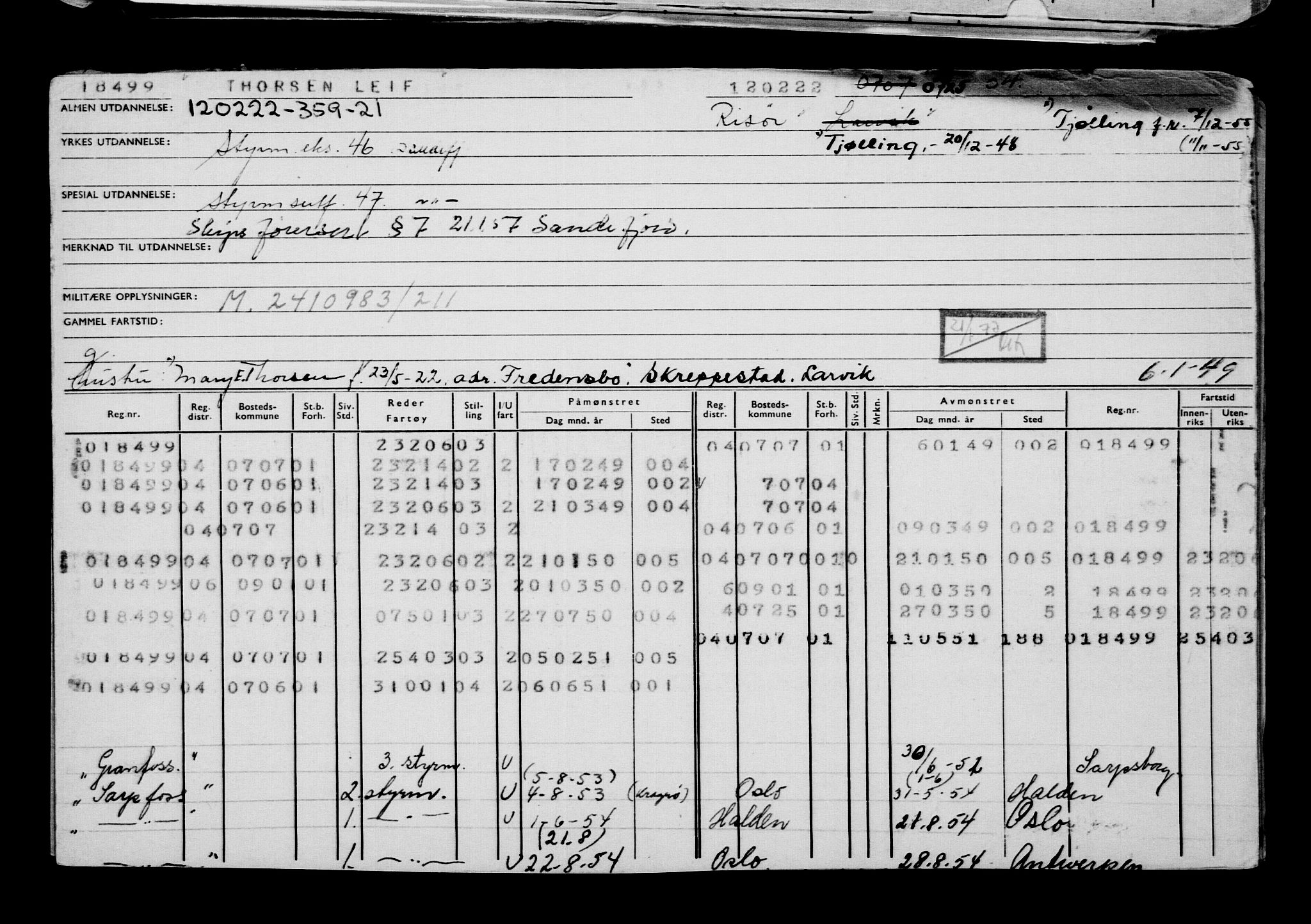 Direktoratet for sjømenn, AV/RA-S-3545/G/Gb/L0203: Hovedkort, 1922, p. 37