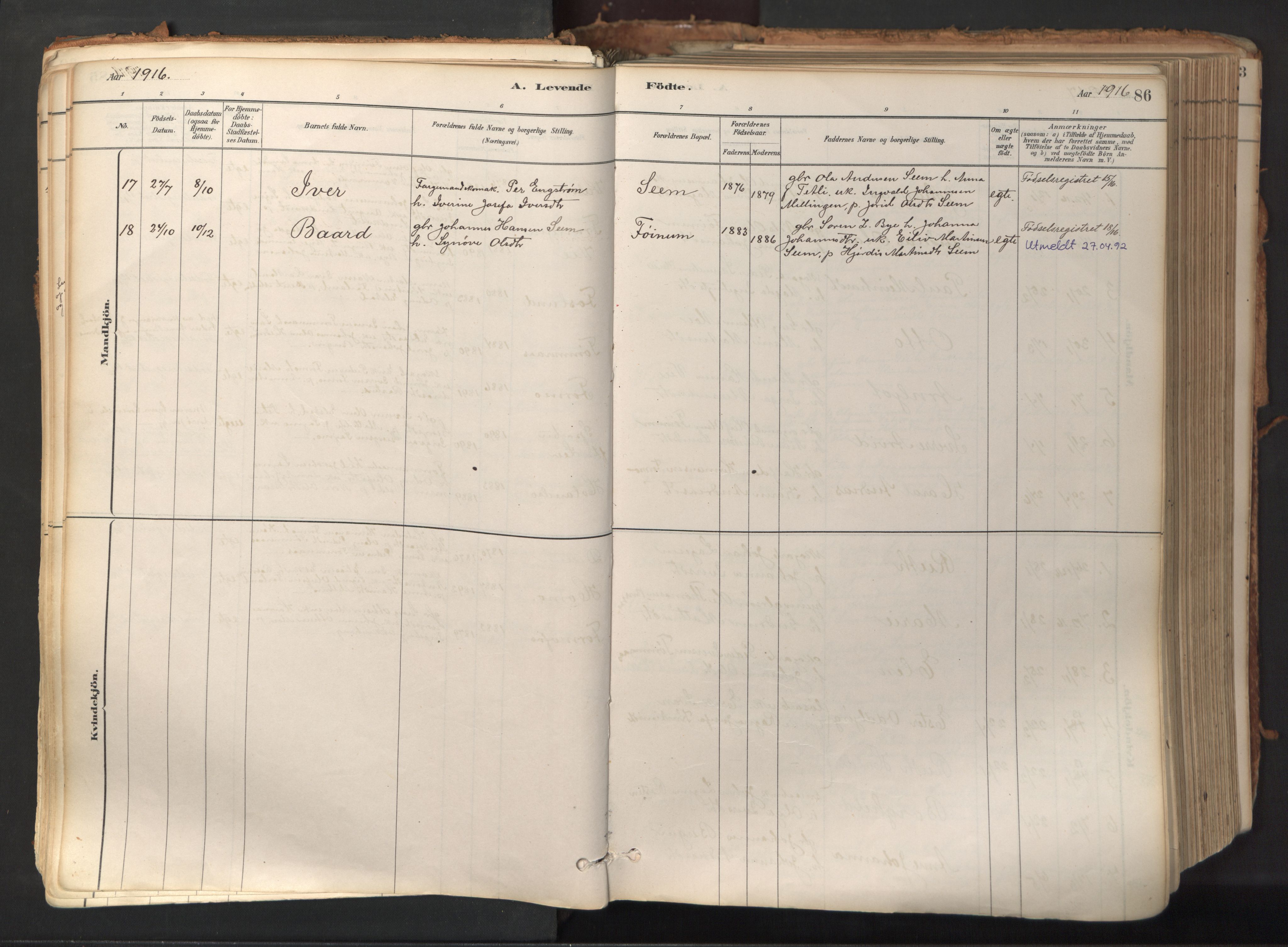Ministerialprotokoller, klokkerbøker og fødselsregistre - Nord-Trøndelag, SAT/A-1458/758/L0519: Parish register (official) no. 758A04, 1880-1926, p. 86