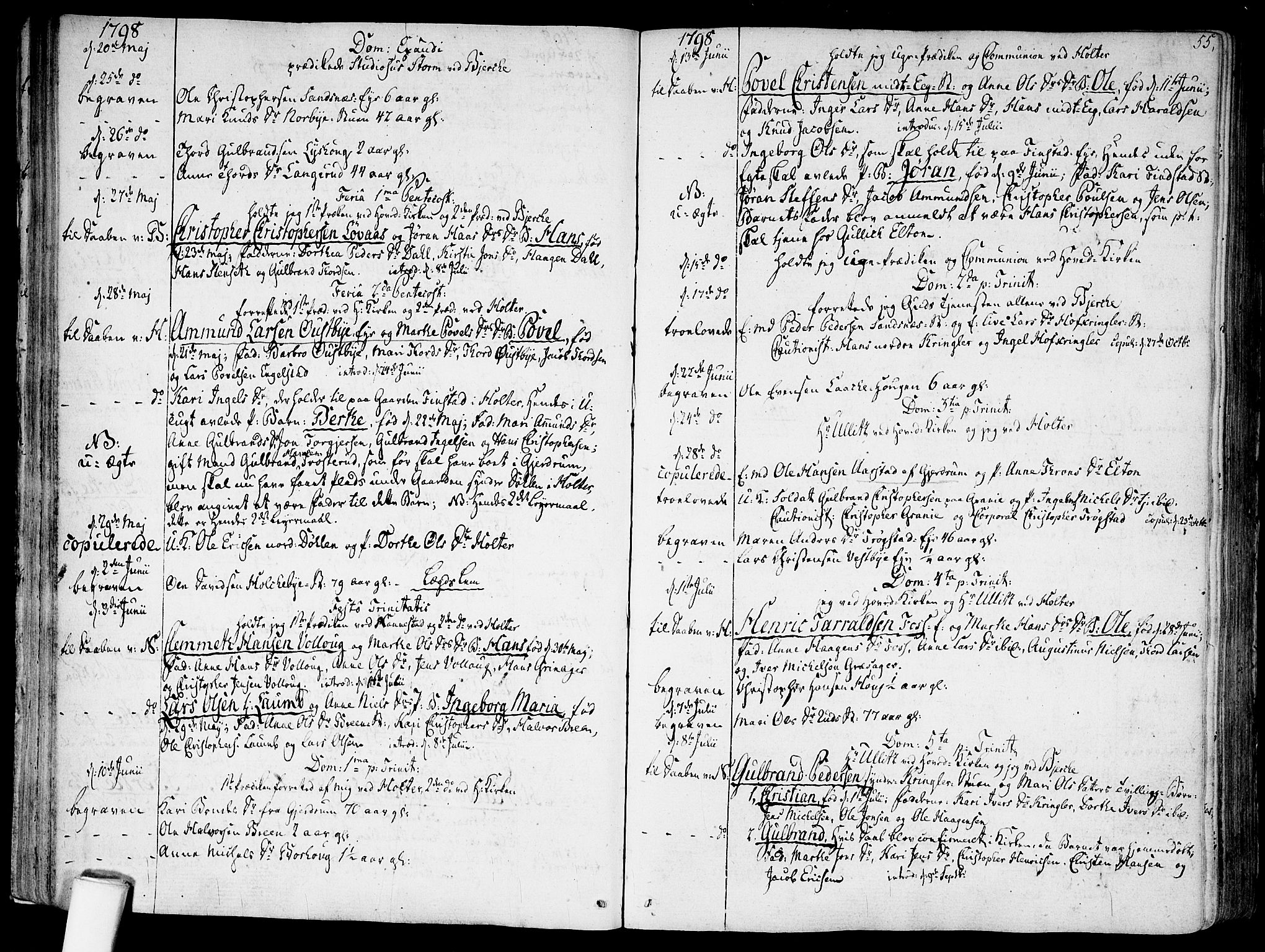 Nannestad prestekontor Kirkebøker, AV/SAO-A-10414a/F/Fa/L0008: Parish register (official) no. I 8, 1791-1814, p. 55