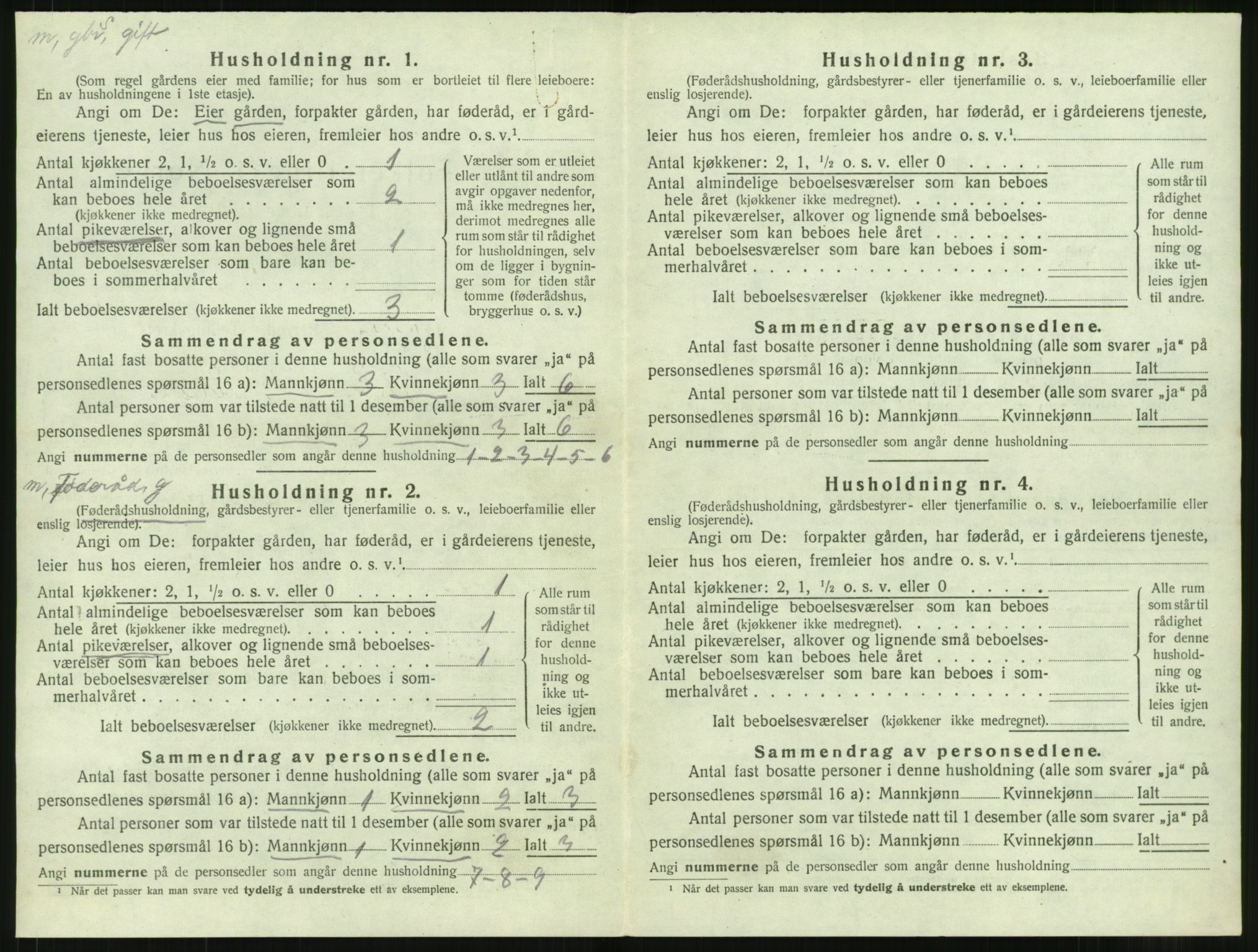 SAT, 1920 census for Giske, 1920, p. 55