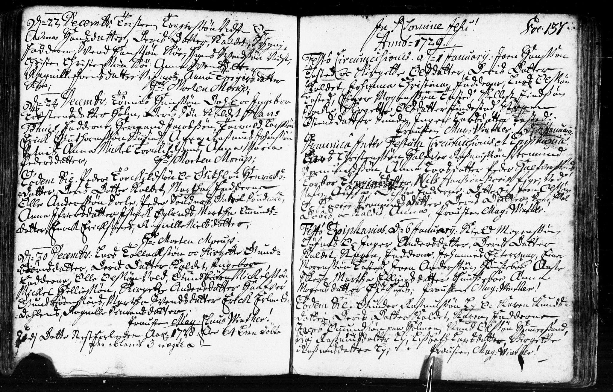 Domkirken sokneprestkontor, SAST/A-101812/001/30/30BB/L0002: Parish register (copy) no. B 2, 1714-1733, p. 137