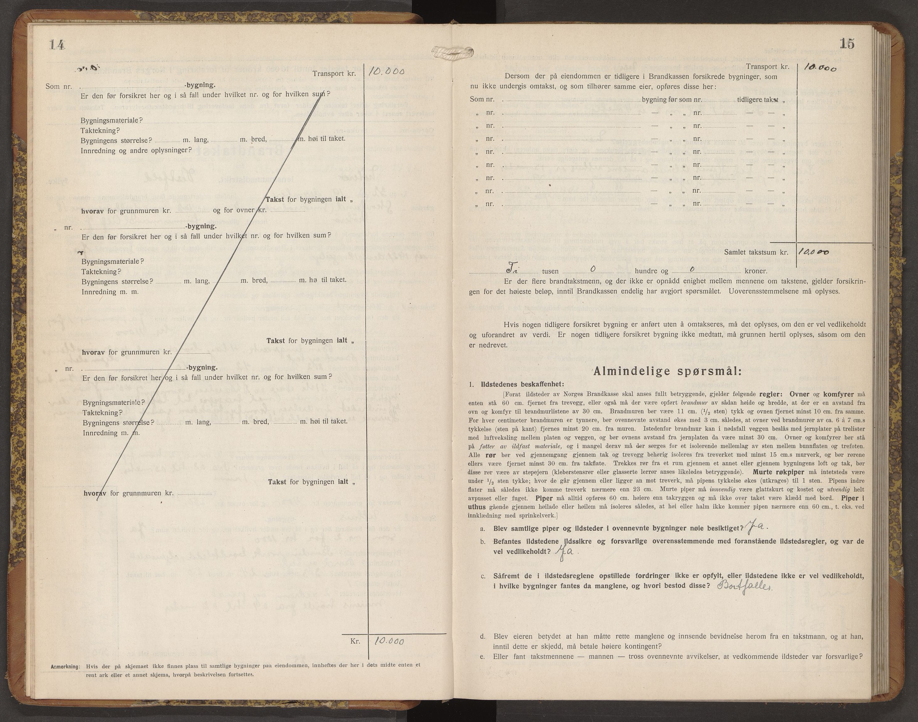 Nøtterøy lensmannskontor, AV/SAKO-A-540/Y/Yg/Ygb/L0009: Skjematakstprotokoll, 1932-1935, p. 14-15