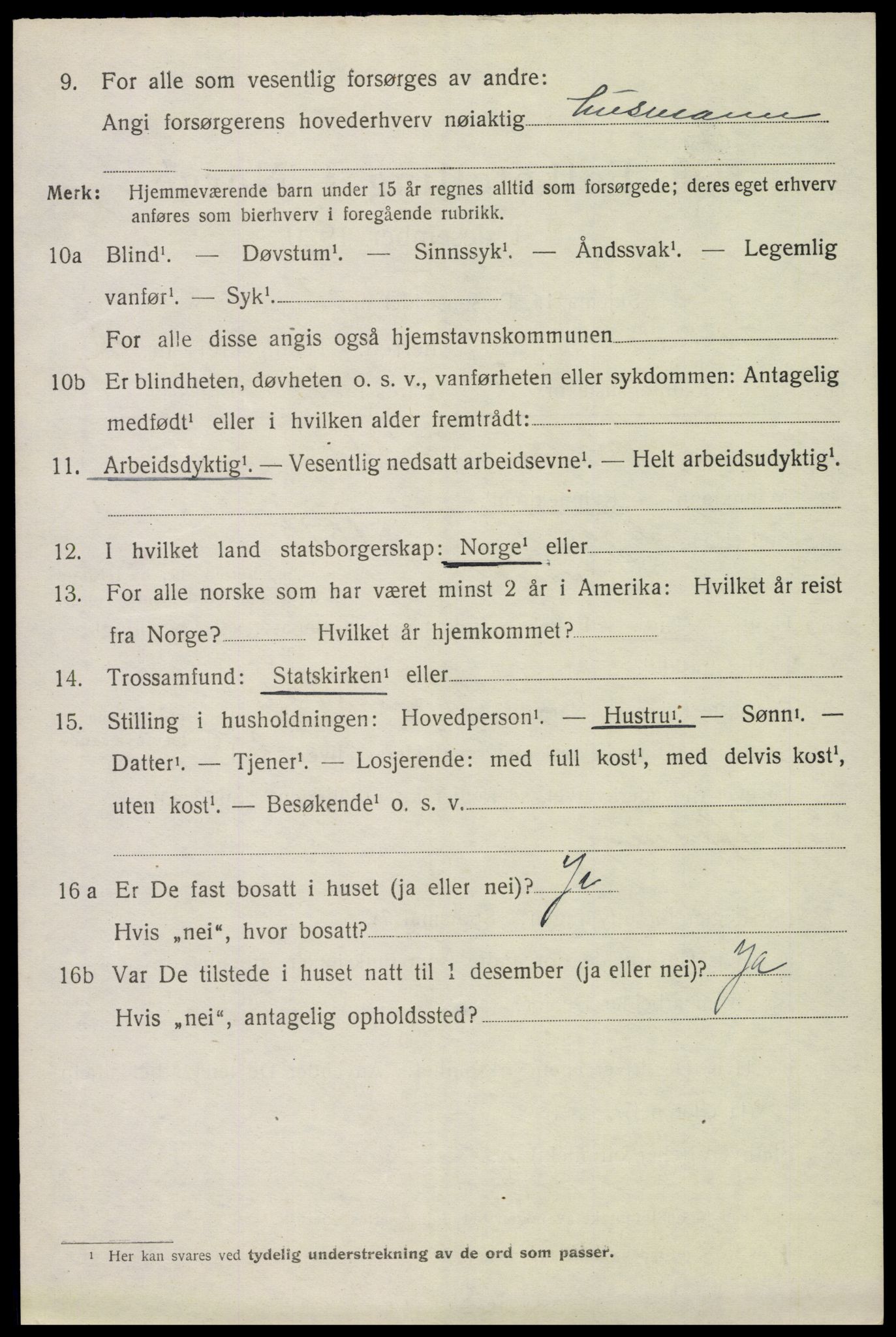 SAH, 1920 census for Furnes, 1920, p. 6082