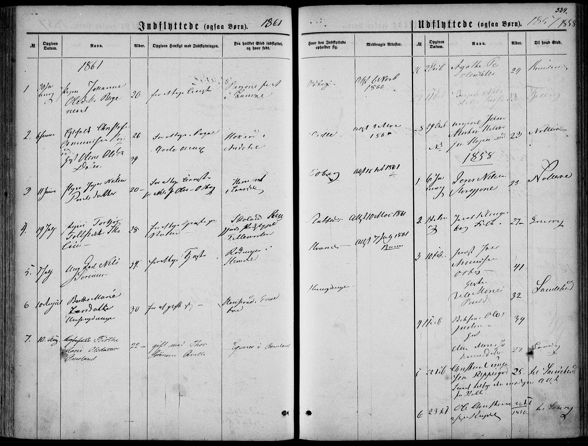 Hedrum kirkebøker, AV/SAKO-A-344/F/Fa/L0007: Parish register (official) no. I 7, 1857-1868, p. 334