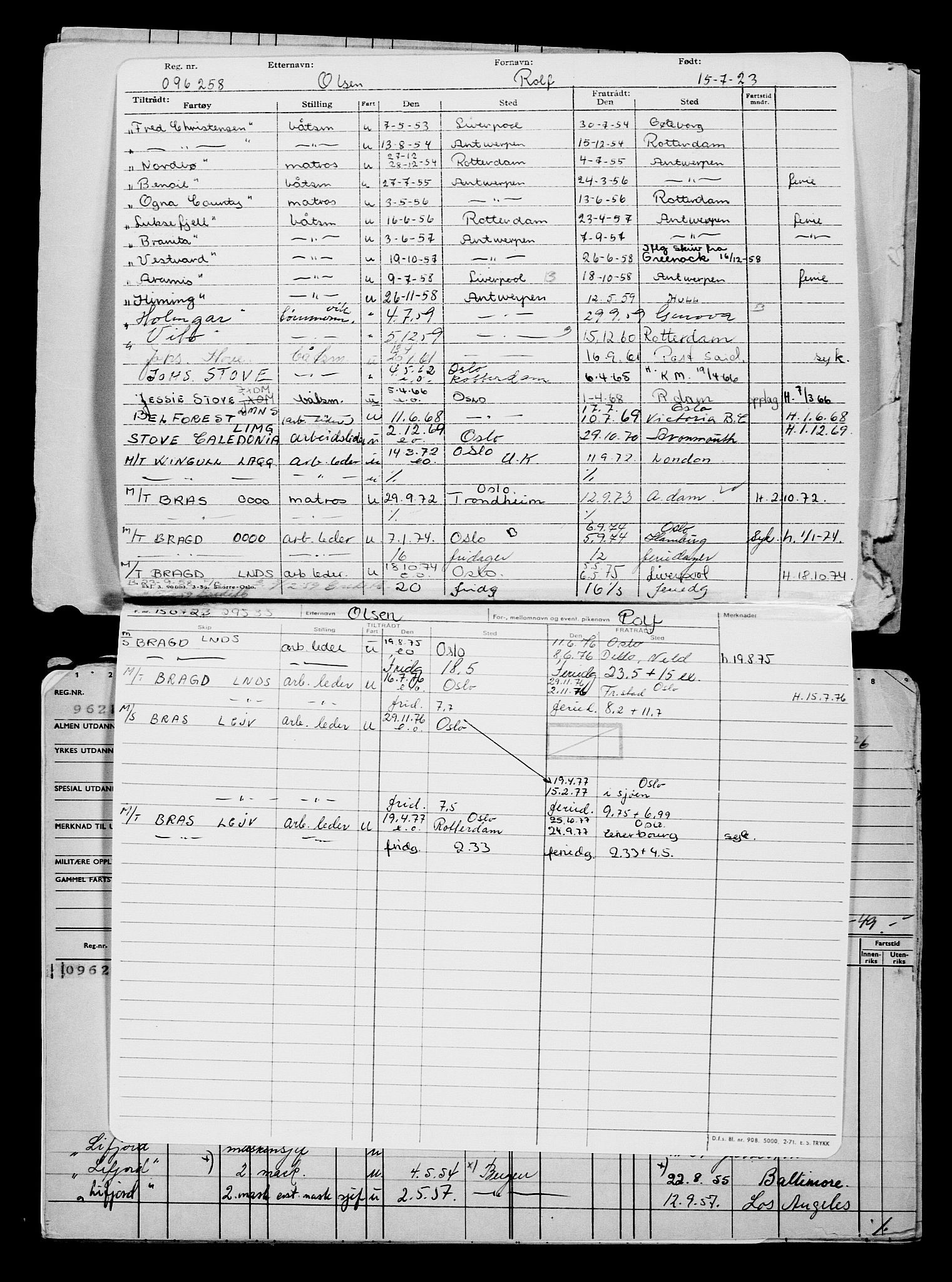 Direktoratet for sjømenn, AV/RA-S-3545/G/Gb/L0221: Hovedkort, 1923, p. 26