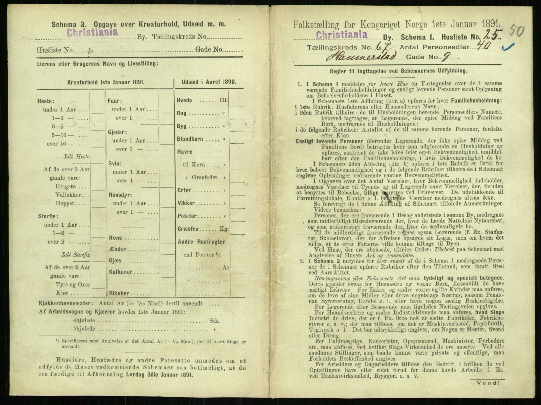 RA, 1891 census for 0301 Kristiania, 1891, p. 36426