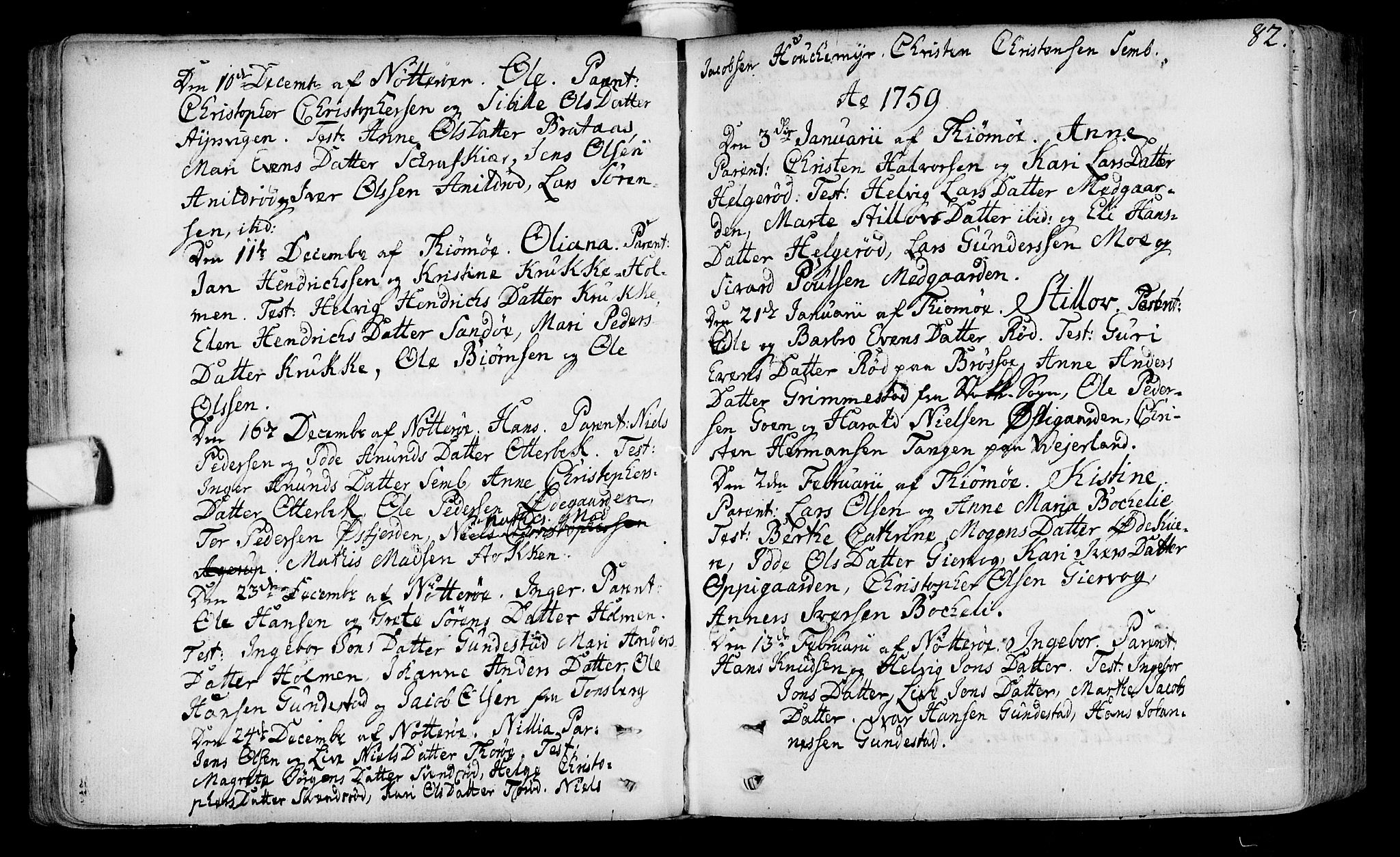 Nøtterøy kirkebøker, AV/SAKO-A-354/F/Fa/L0002: Parish register (official) no. I 2, 1738-1790, p. 82