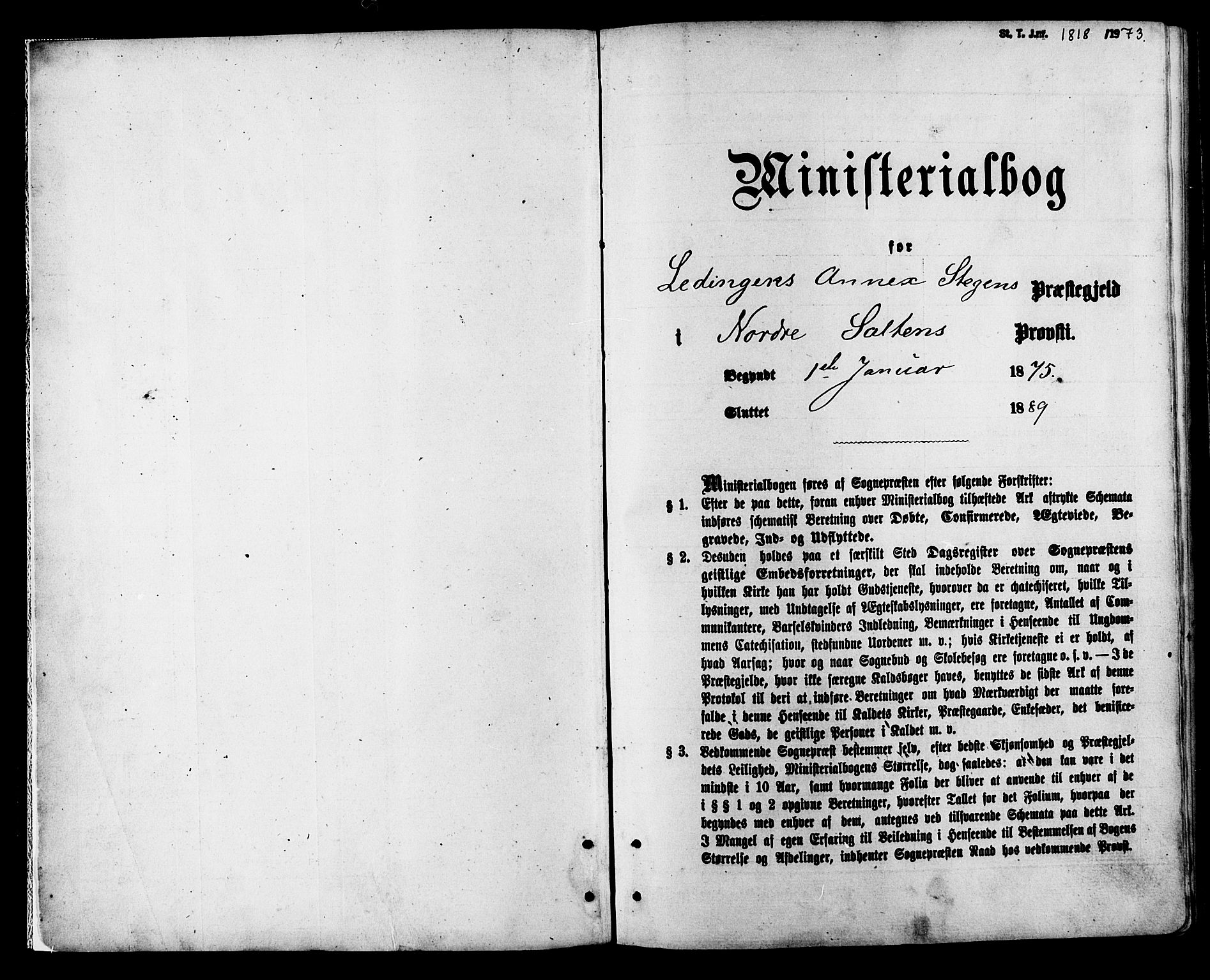 Ministerialprotokoller, klokkerbøker og fødselsregistre - Nordland, SAT/A-1459/857/L0821: Parish register (official) no. 857A01, 1875-1889