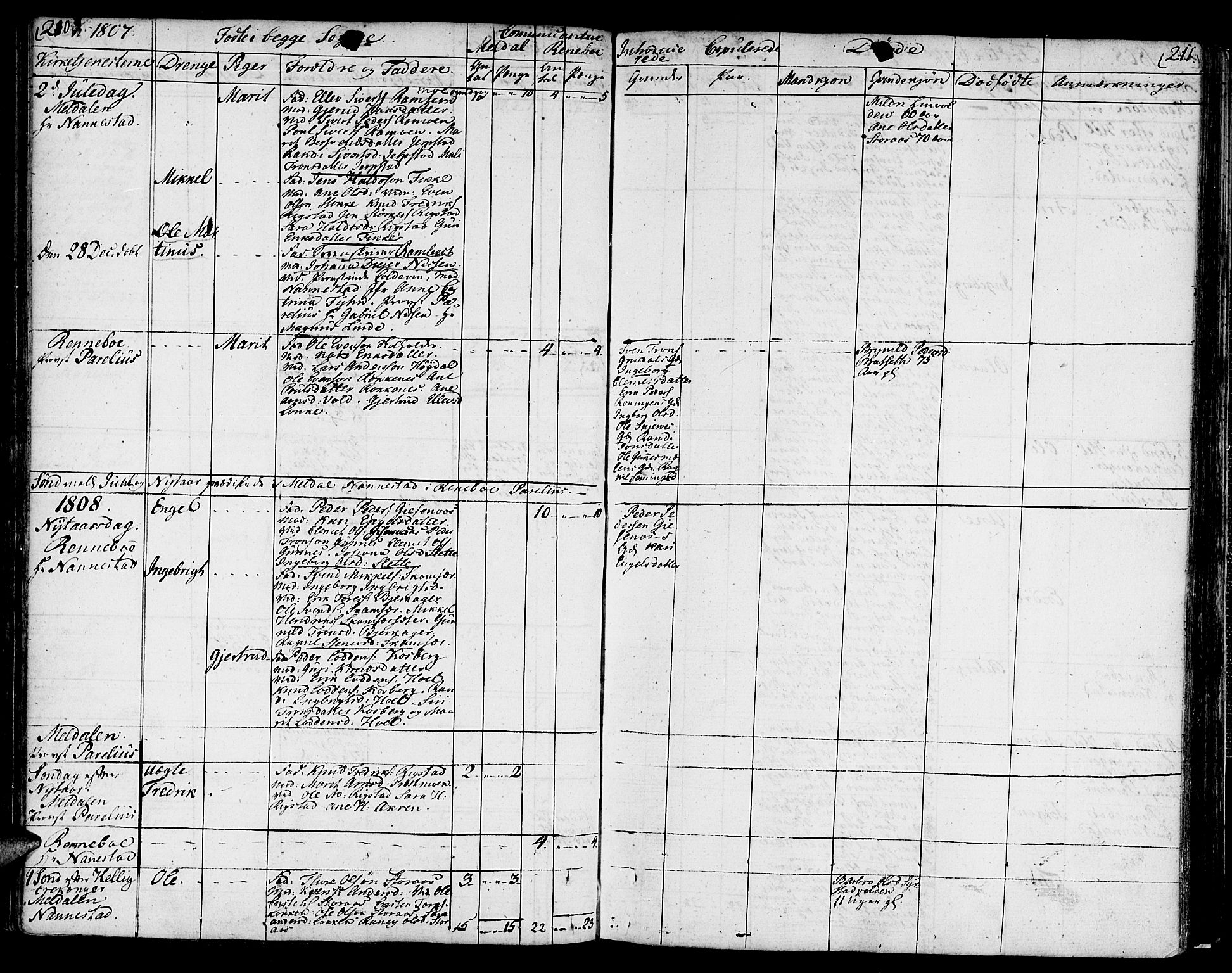 Ministerialprotokoller, klokkerbøker og fødselsregistre - Sør-Trøndelag, SAT/A-1456/672/L0852: Parish register (official) no. 672A05, 1776-1815, p. 210-211