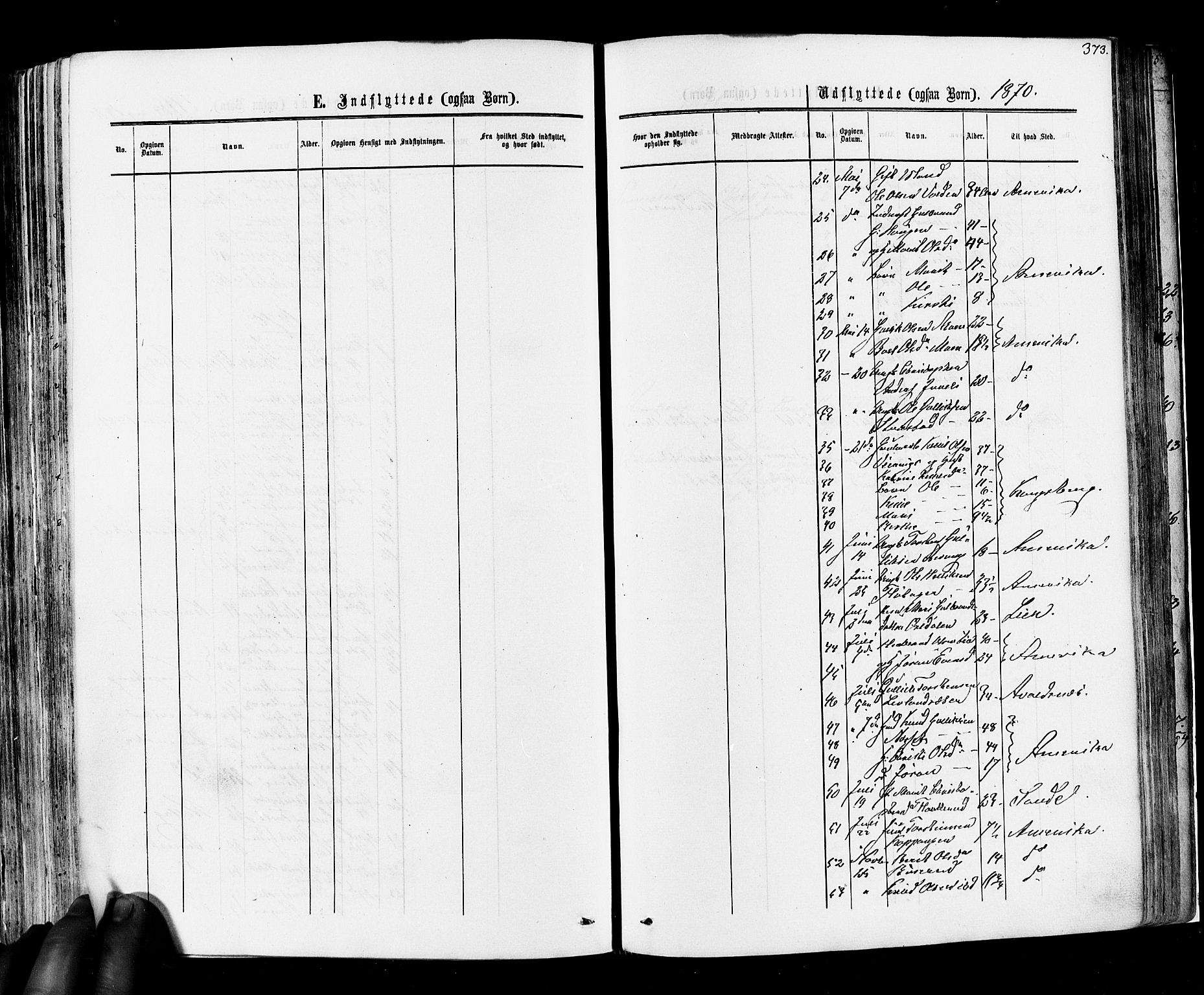 Flesberg kirkebøker, SAKO/A-18/F/Fa/L0007: Parish register (official) no. I 7, 1861-1878, p. 373