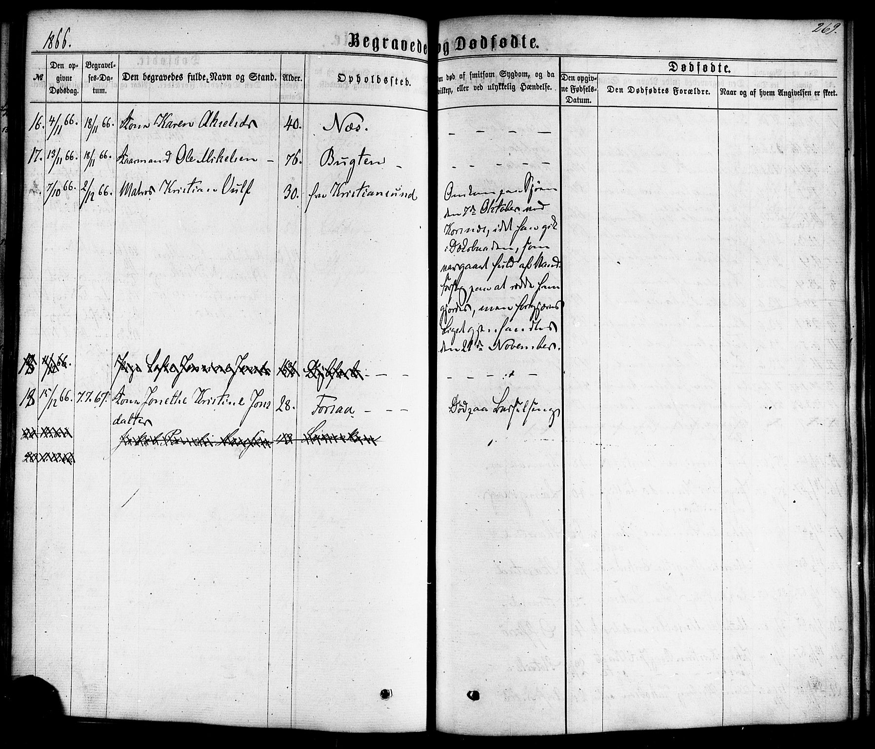 Ministerialprotokoller, klokkerbøker og fødselsregistre - Nordland, AV/SAT-A-1459/872/L1034: Parish register (official) no. 872A09, 1864-1884, p. 269