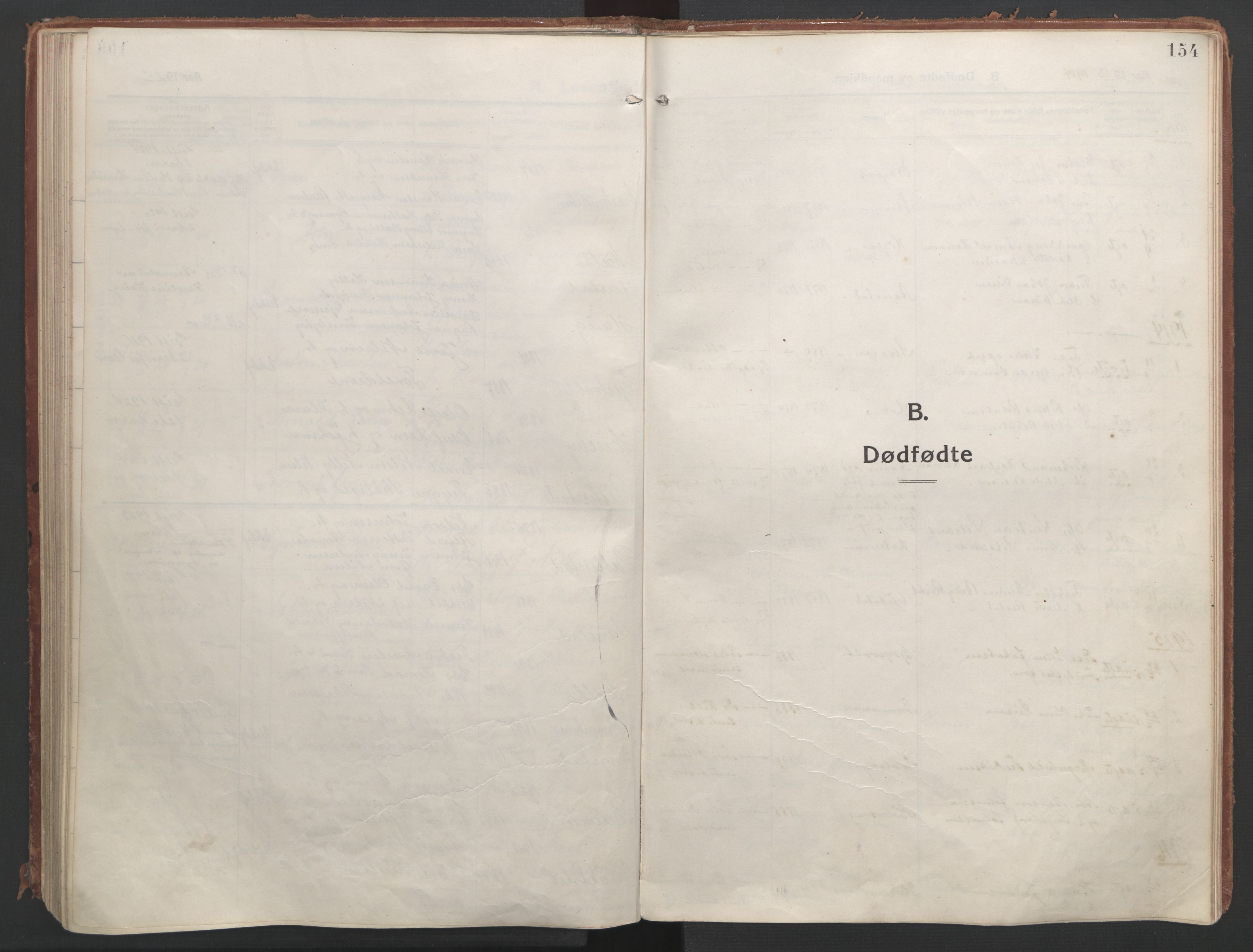 Ministerialprotokoller, klokkerbøker og fødselsregistre - Nordland, SAT/A-1459/888/L1250: Parish register (official) no. 888A16, 1913-1925, p. 154