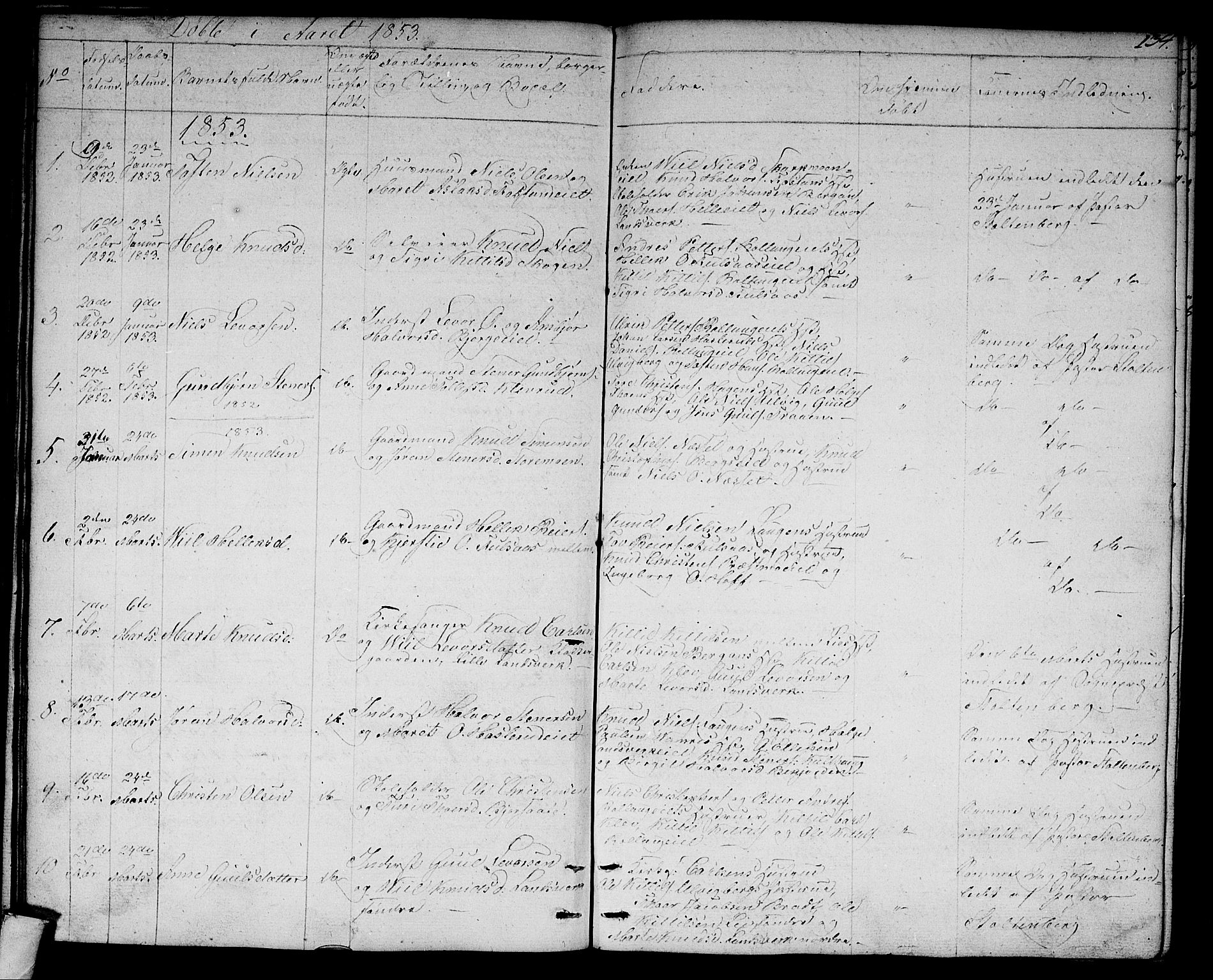 Rollag kirkebøker, SAKO/A-240/G/Ga/L0002: Parish register (copy) no. I 2, 1831-1856, p. 134