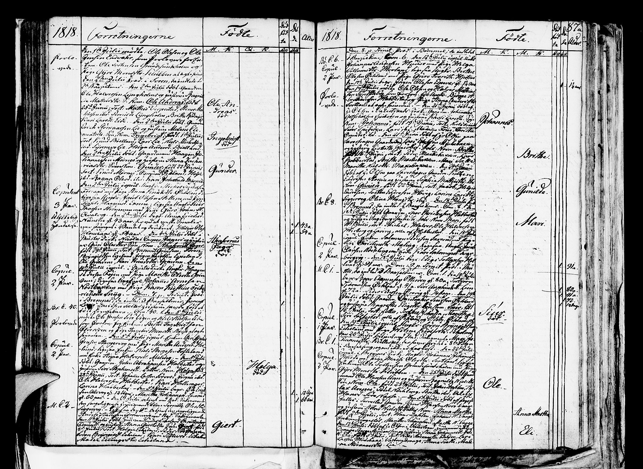 Finnås sokneprestembete, SAB/A-99925/H/Ha/Haa/Haaa/L0004: Parish register (official) no. A 4, 1804-1830, p. 87