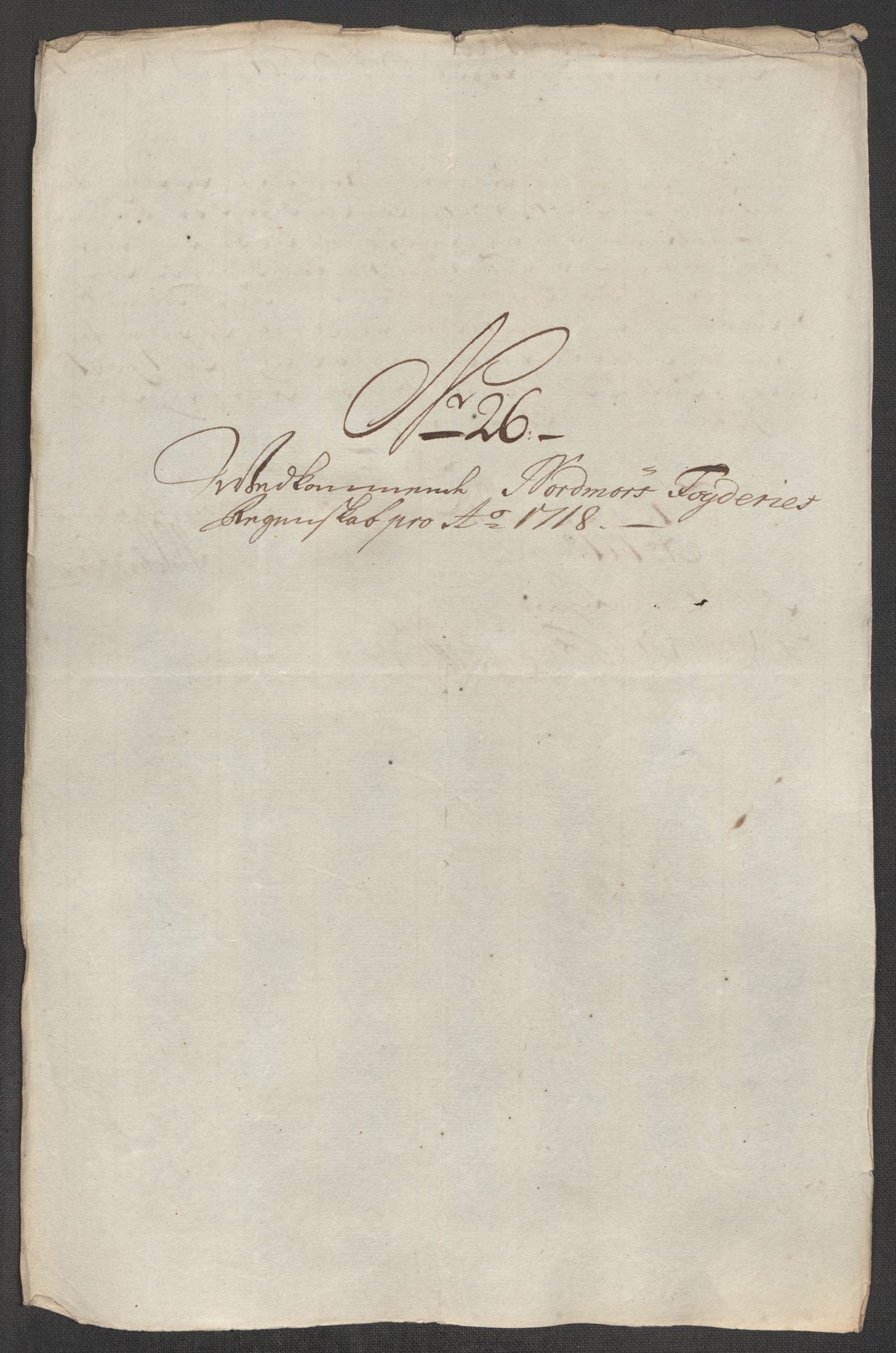 Rentekammeret inntil 1814, Reviderte regnskaper, Fogderegnskap, AV/RA-EA-4092/R56/L3751: Fogderegnskap Nordmøre, 1718, p. 190