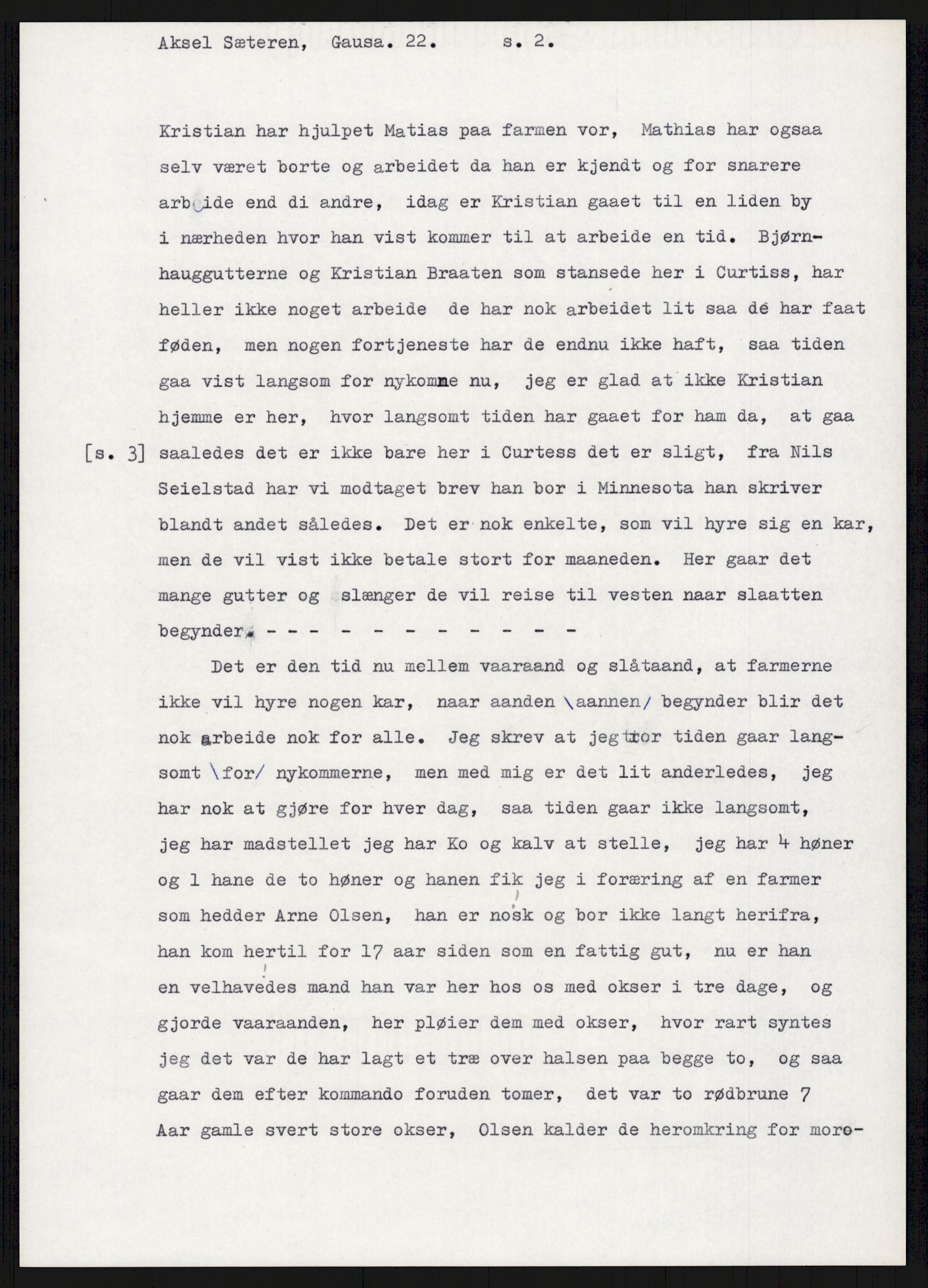 Samlinger til kildeutgivelse, Amerikabrevene, AV/RA-EA-4057/F/L0015: Innlån fra Oppland: Sæteren - Vigerust, 1838-1914, p. 169