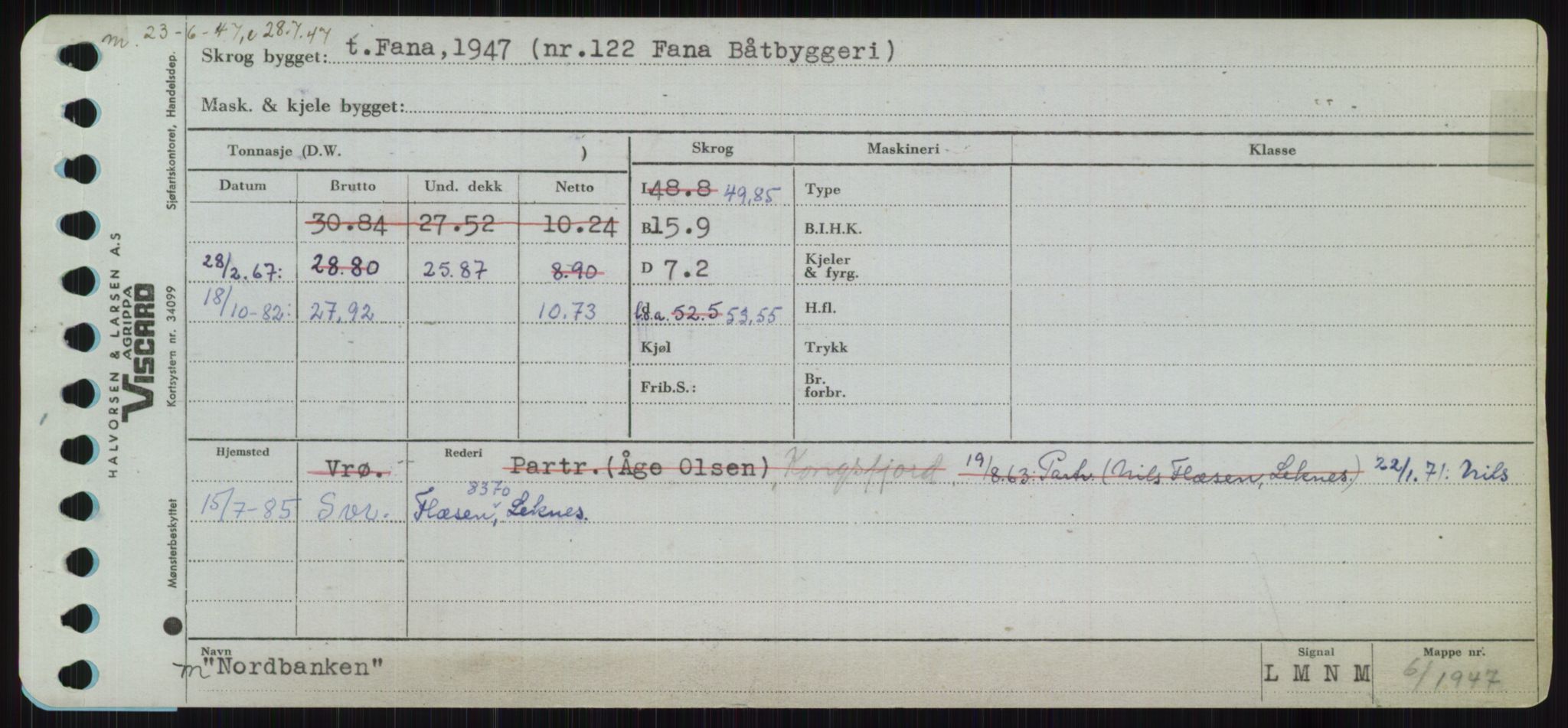 Sjøfartsdirektoratet med forløpere, Skipsmålingen, RA/S-1627/H/Ha/L0004/0001: Fartøy, Mas-R / Fartøy, Mas-Odd, p. 595