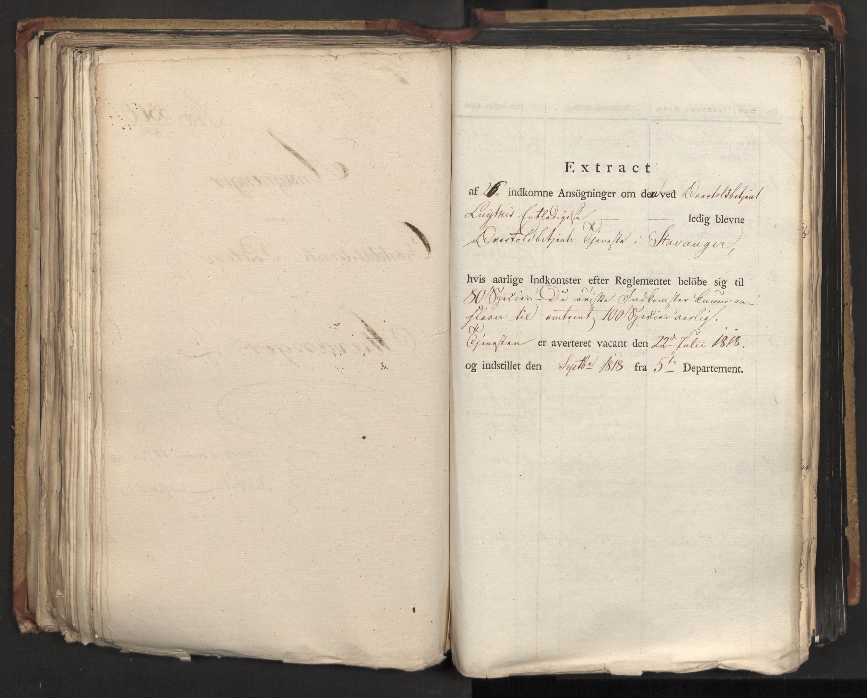 Statsrådsavdelingen i Stockholm, RA/S-1003/D/Da/L0015: Regjeringsinnstillinger nr. 3058-3300, 1818, p. 229